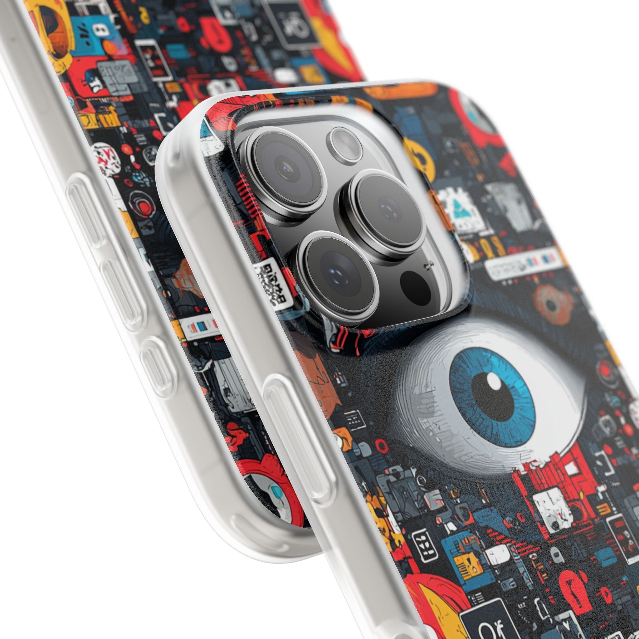 Digital Eye Blue iPhone 16 Pro Case - Soft