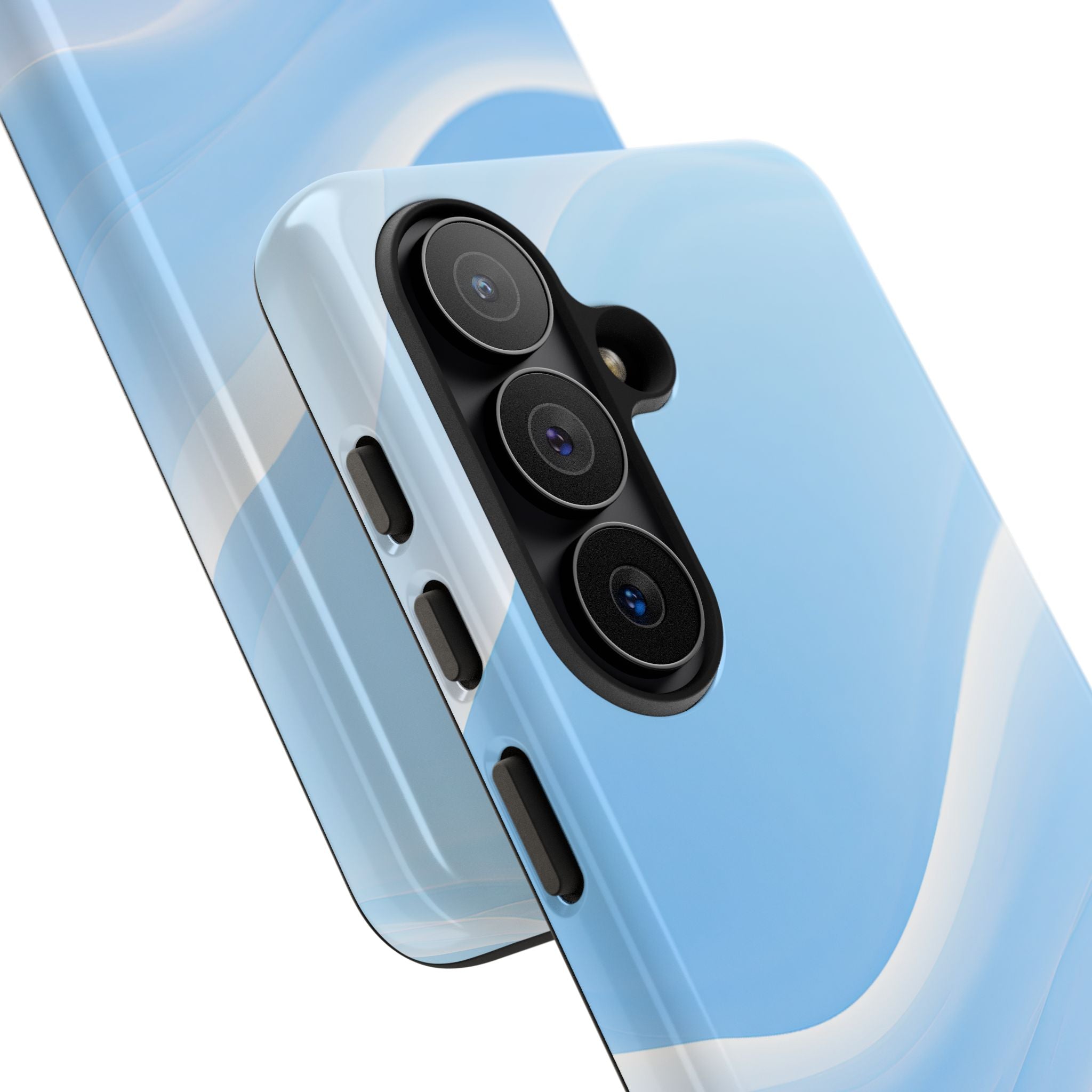 Blue Tough Phone Case for Samsung - Glacial Blue Silk