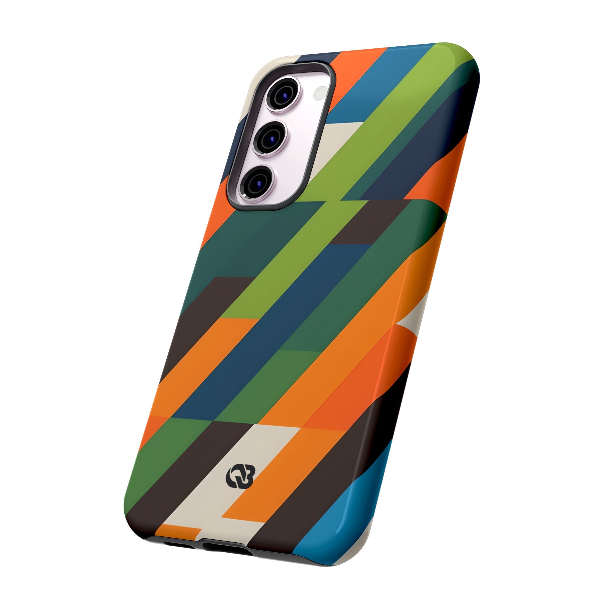 Angled Retro Mosaic · Tough Handyhülle für Samsung