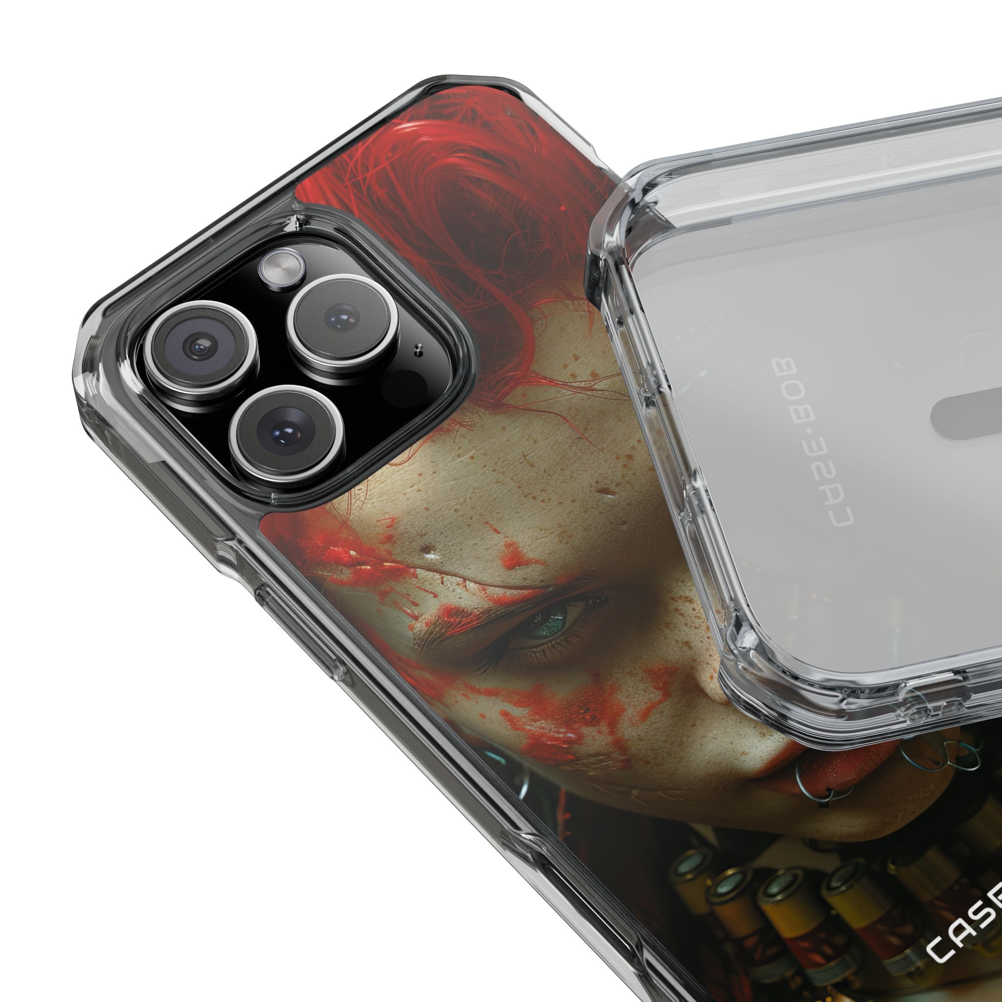 Punainen Spike Gaze iPhone 16 Pro Max - Impact suojakotelo