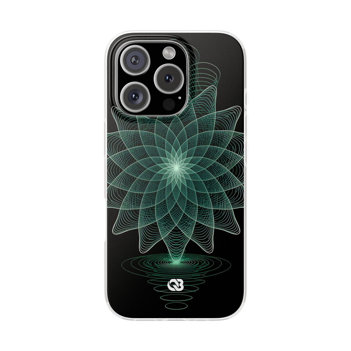 Verdant Harmonic Bloom · Lite Phone Case for iPhone · Black