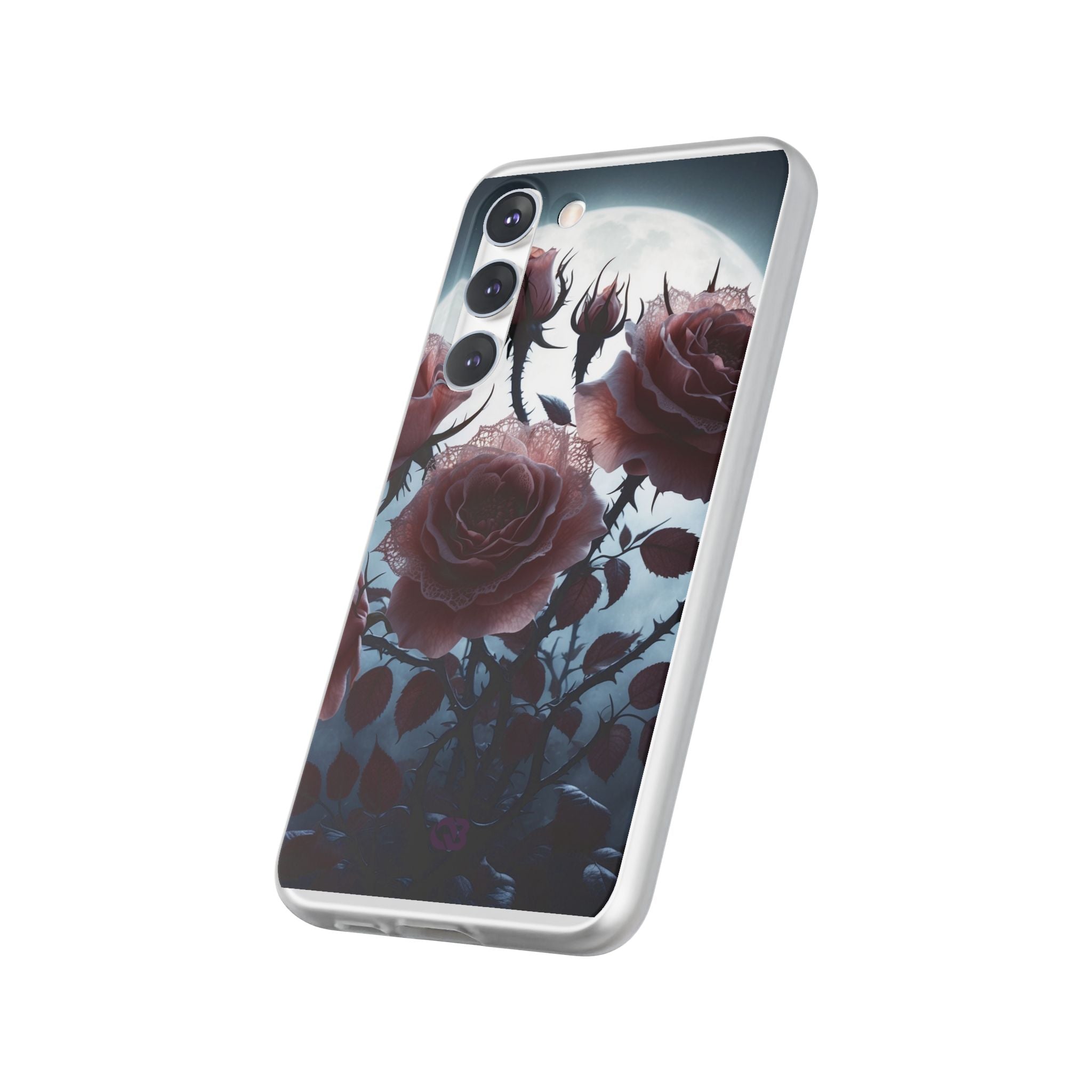 Lunar Lace Petals · Soft Phone Case for Samsung