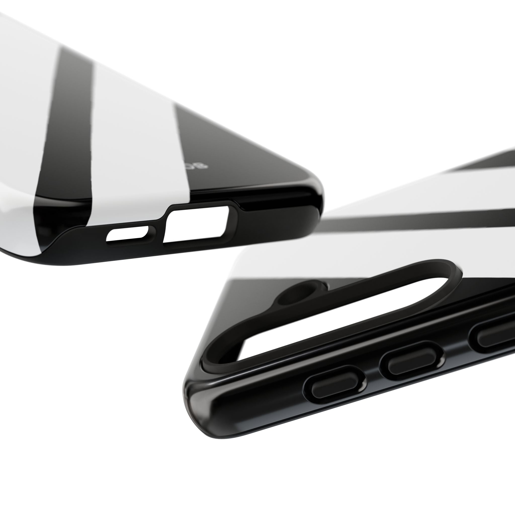 Diagonale Bänder Noir Samsung S24 Case - Tough