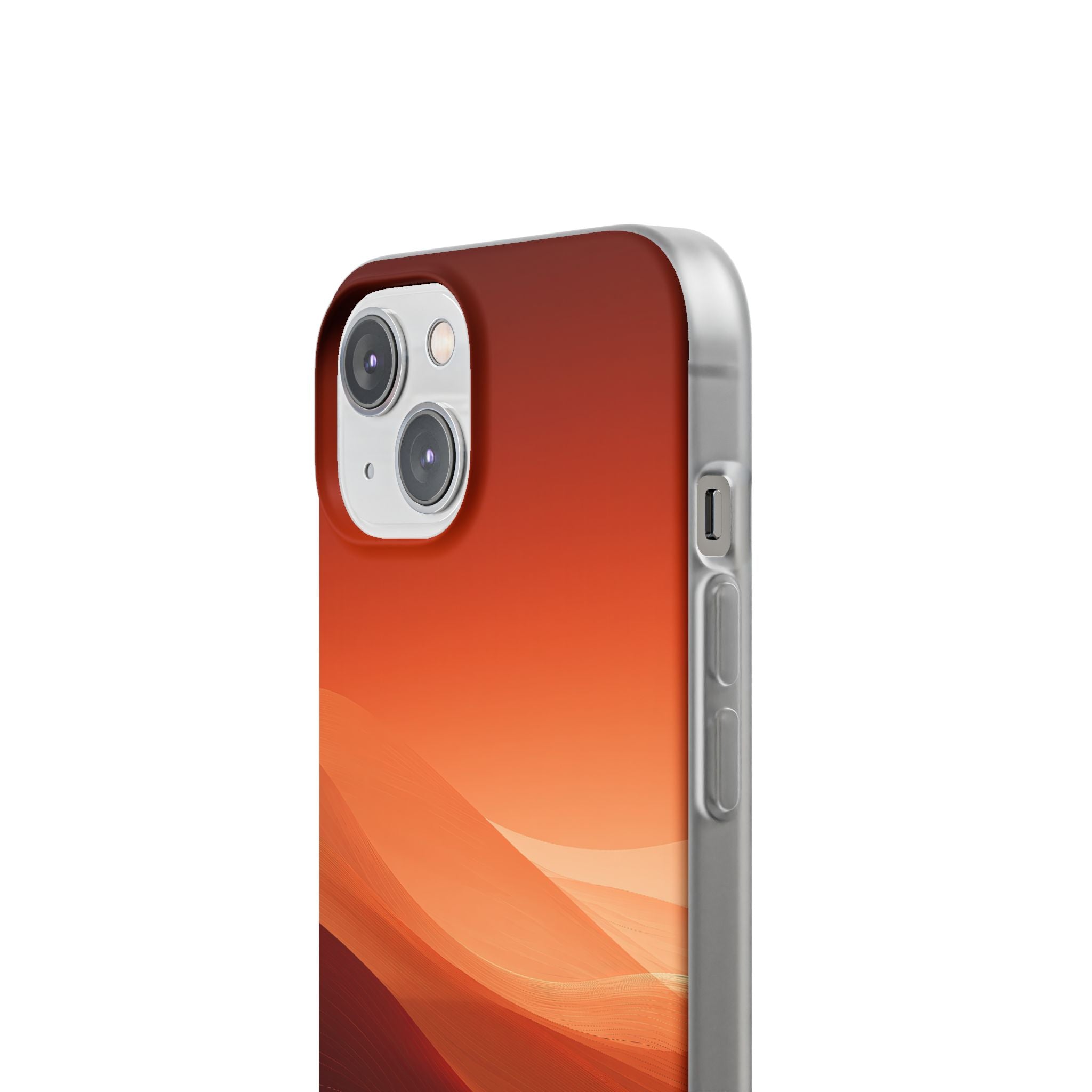 Orange Lite Phone Case for iPhone - Crimson Dune Gradient