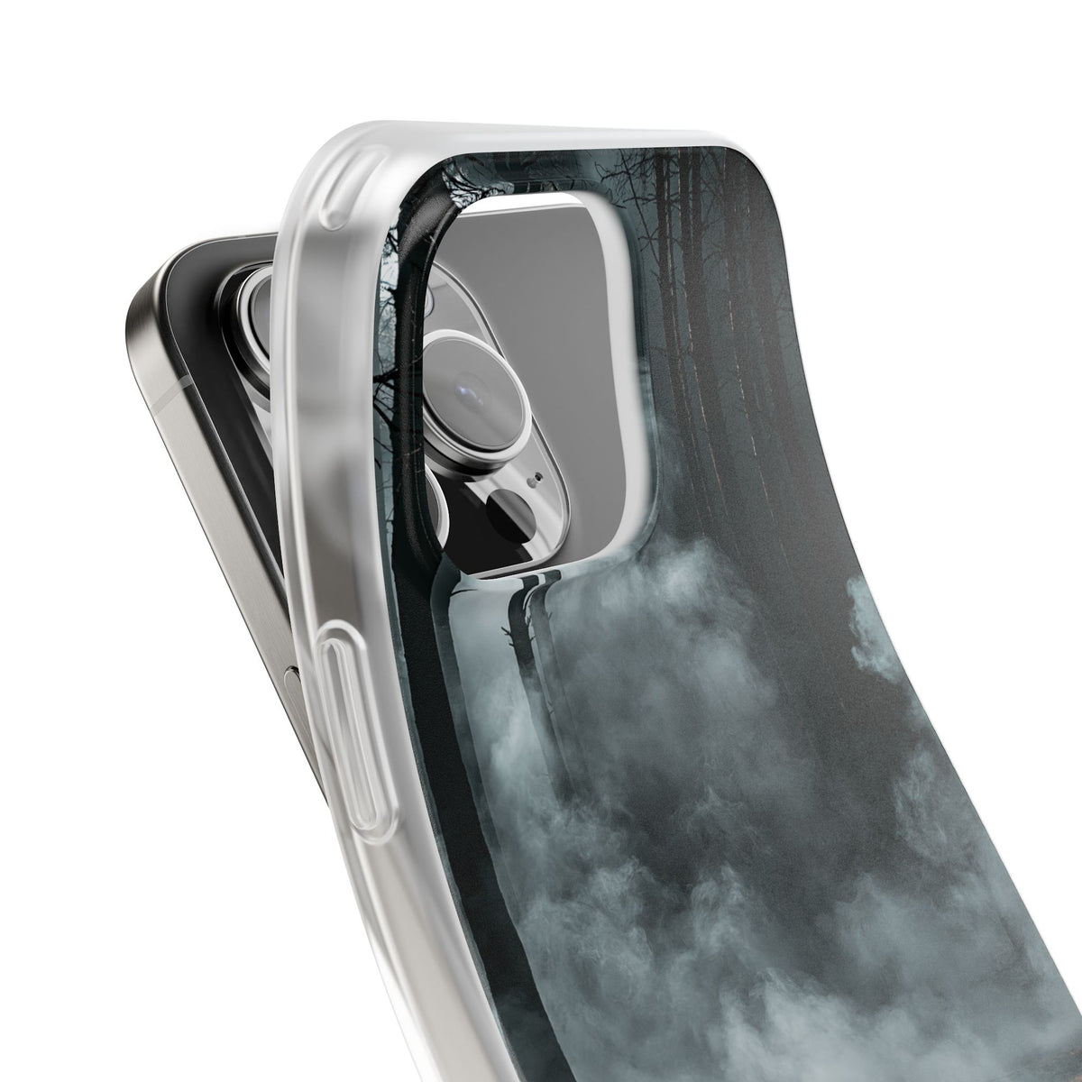 Shadowed Pine Mist · Lite Phone Case for iPhone · Black