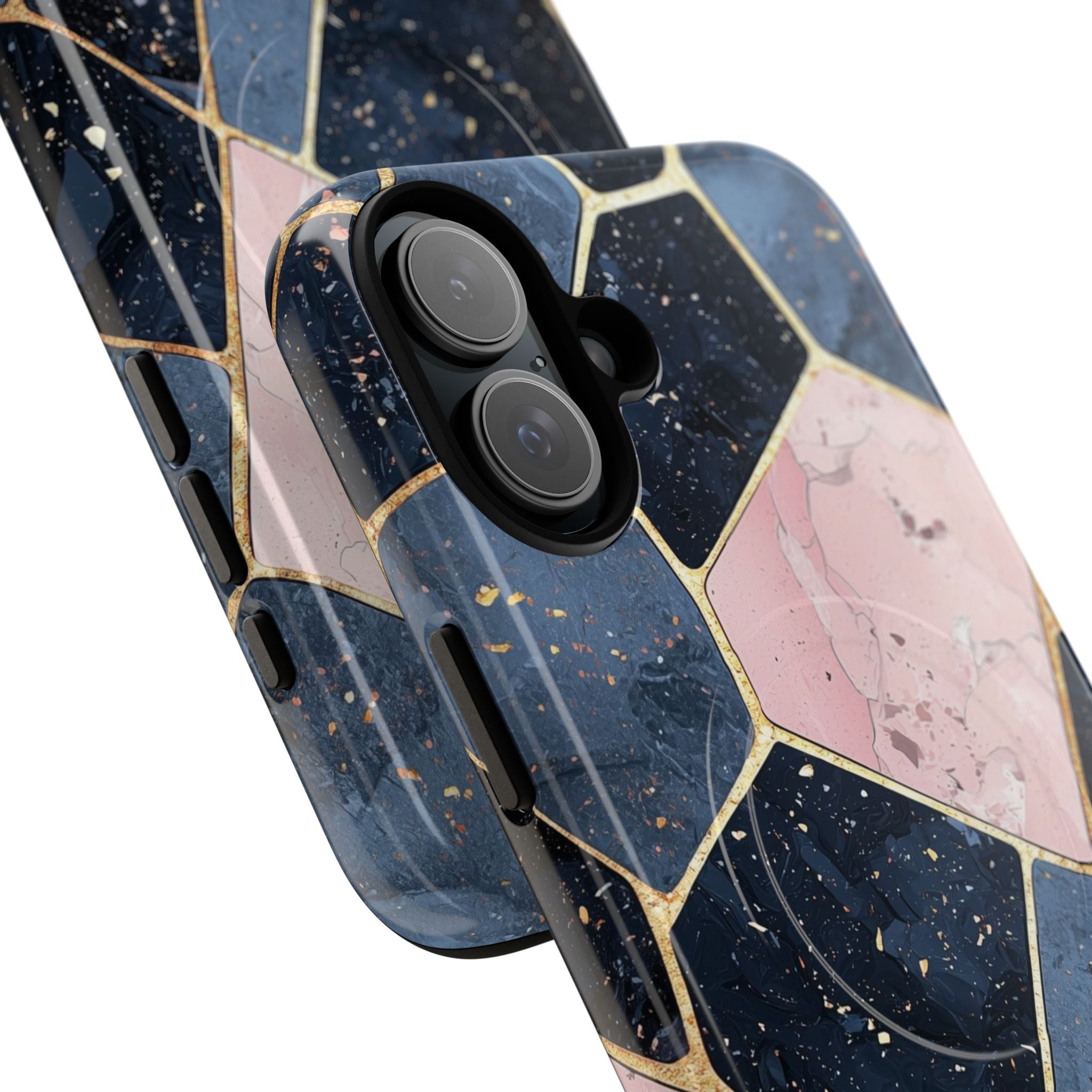 Golden Mosaic iPhone 16 Plus Case - Tough+ - CASE•BOB