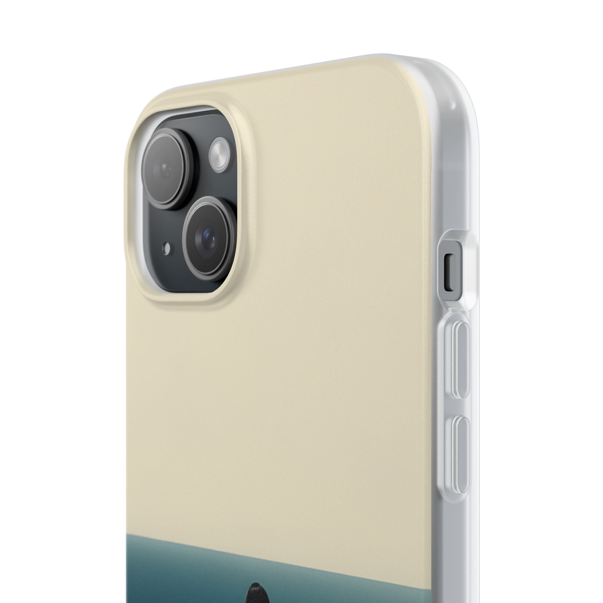 Solitary Blue Horizon · Soft Coque de téléphone pour iPhone