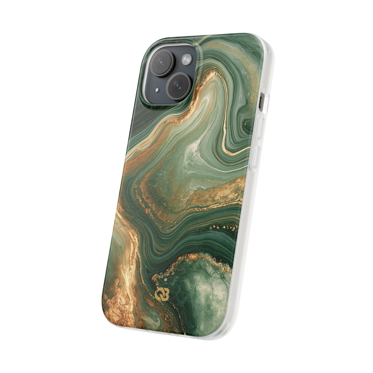 Jade Suminagashi · Lite Phone Case for iPhone · Green