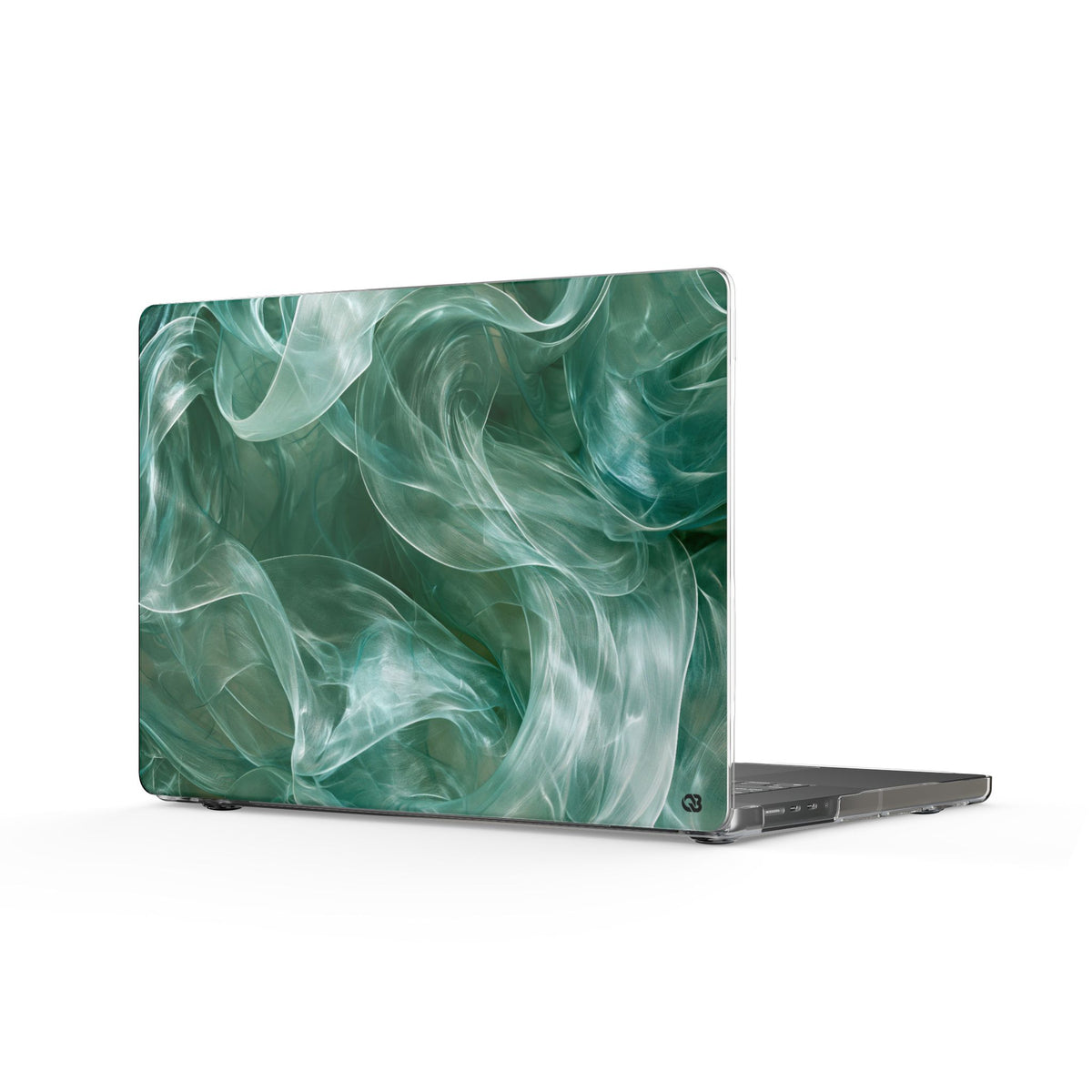 Translucent Aqua Flow · Clear Hard Case for MacBook · Teal