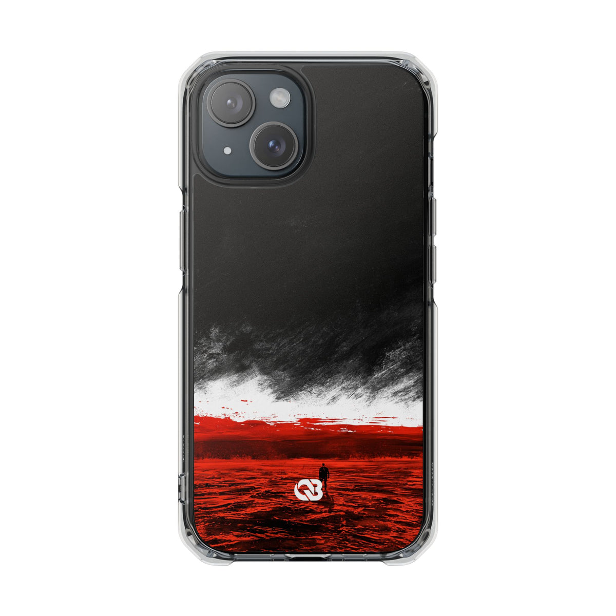 Crimson Horizon · Impact Magnetic Phone Case for iPhone · Black