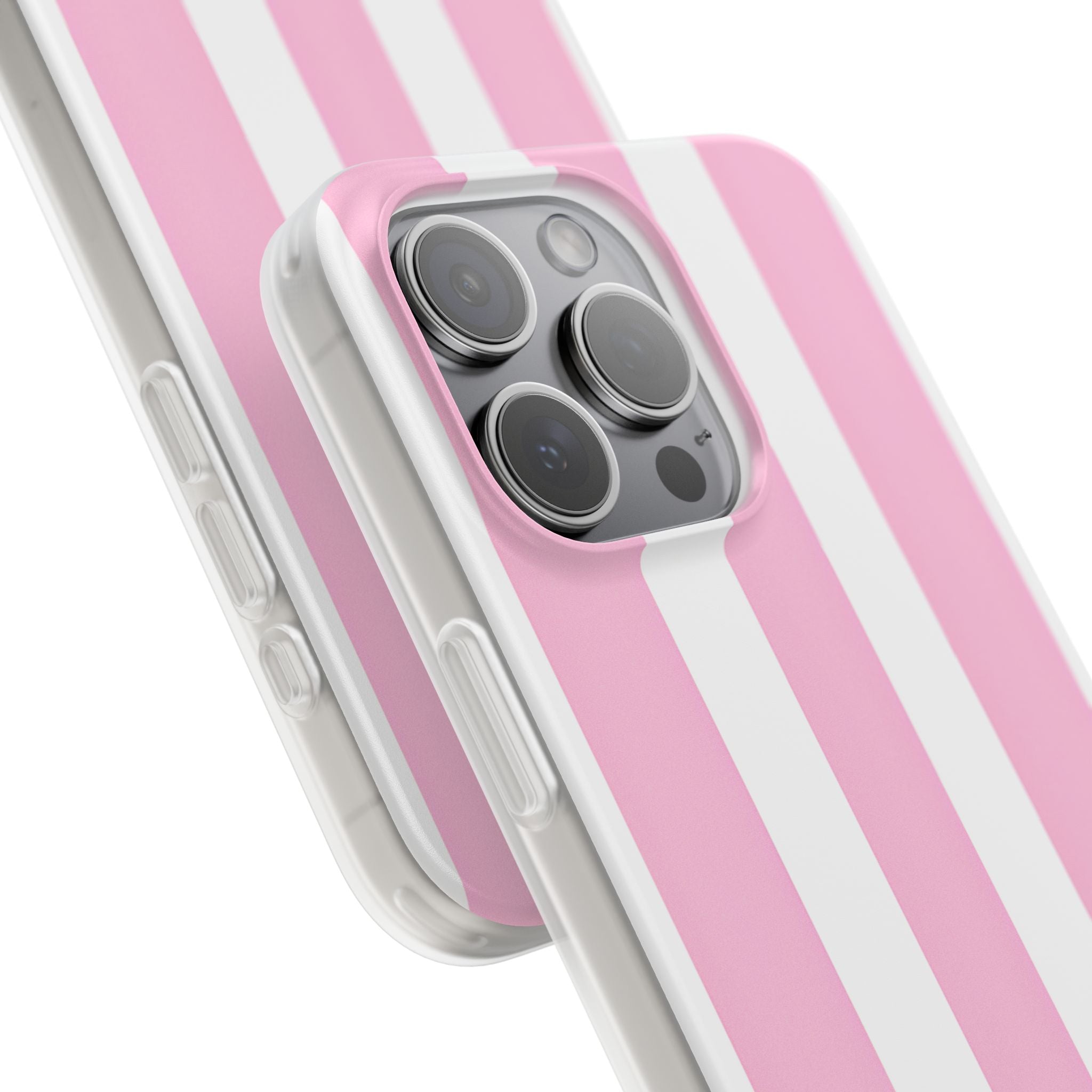 Soft Pink Stripe · Soft Phone Case for iPhone
