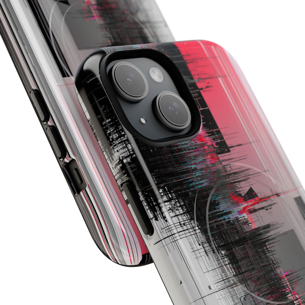 Black Tough 2.0 Magsafe Phone Case for iPhone - Crimson Data Leak
