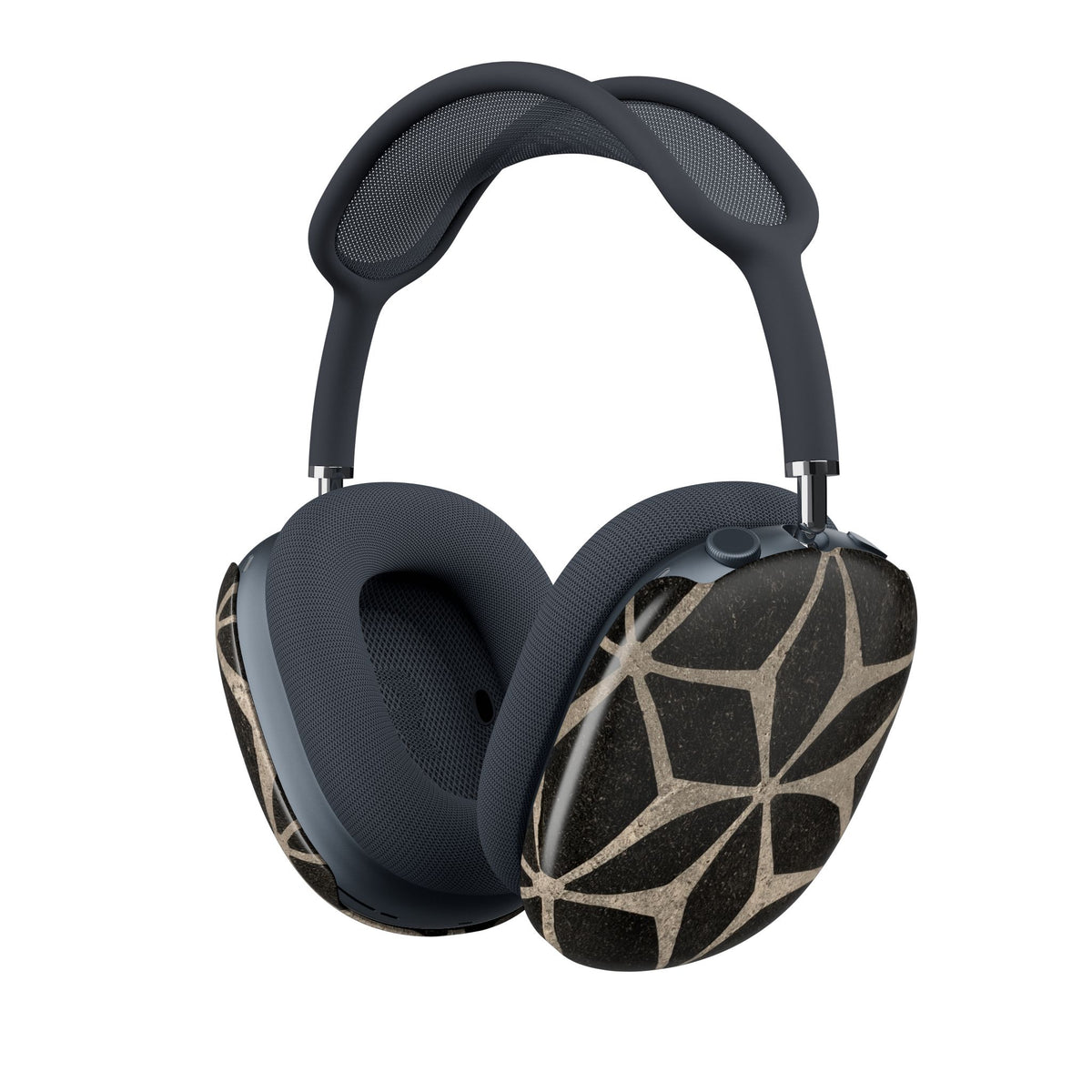 Concrete Mosaic Star · Hard Case for AirPods Max · Black