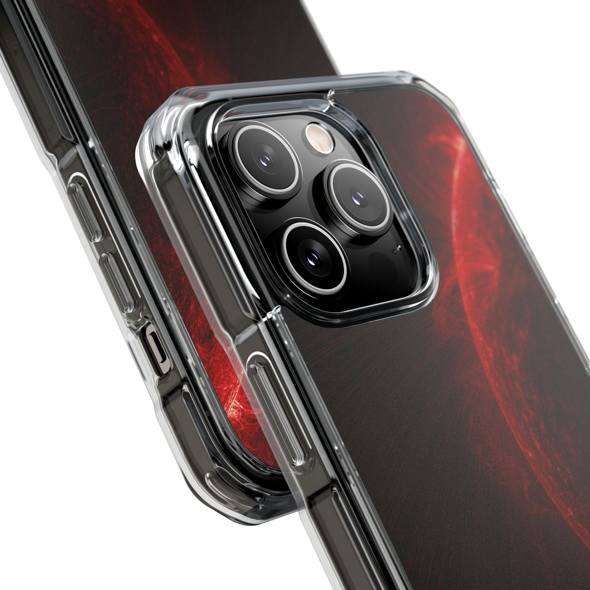 Red Impact MagSafe Phone Case for iPhone - Solar Crimson Flare