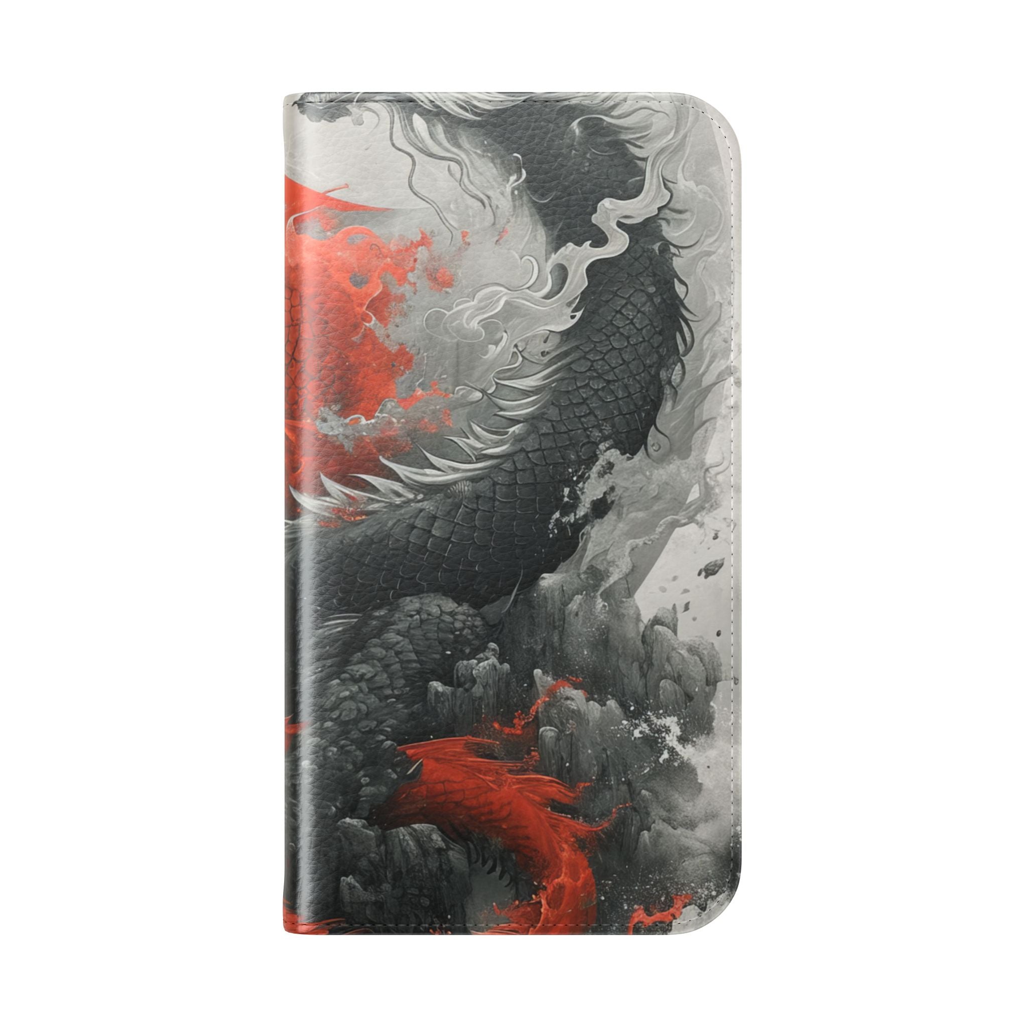 Twin Dragons Dance - iPhone 15 Pro Case - Wallet