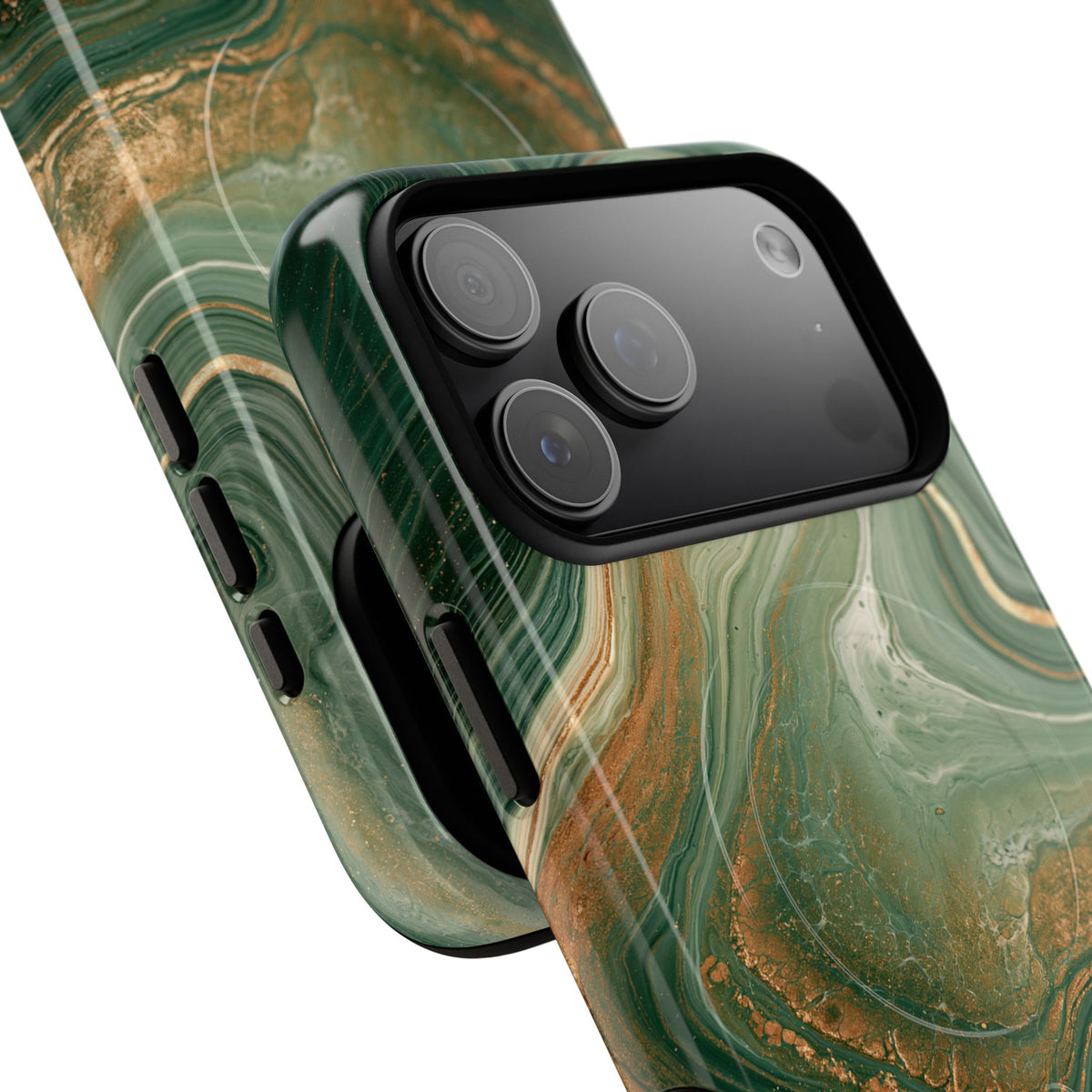 Jade Suminagashi · Tough 2.0 Magnetic Phone Case for iPhone · Green