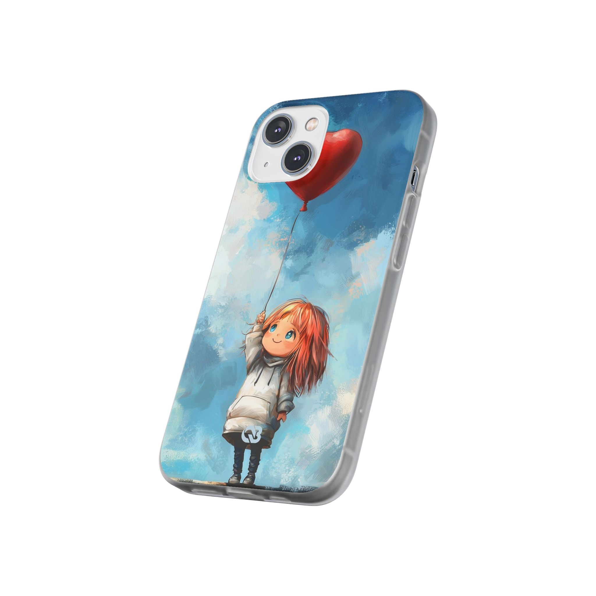 Crimson Heart Sky · Soft Coque de téléphone pour iPhone
