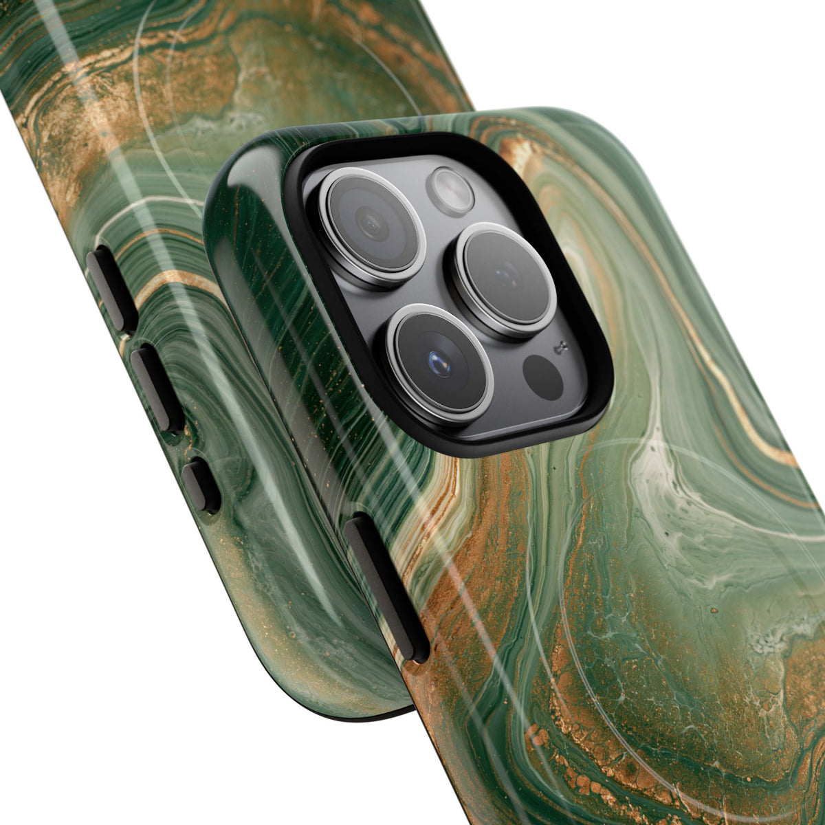 Jade Suminagashi · Tough 2.0 Magnetic Phone Case for iPhone · Green
