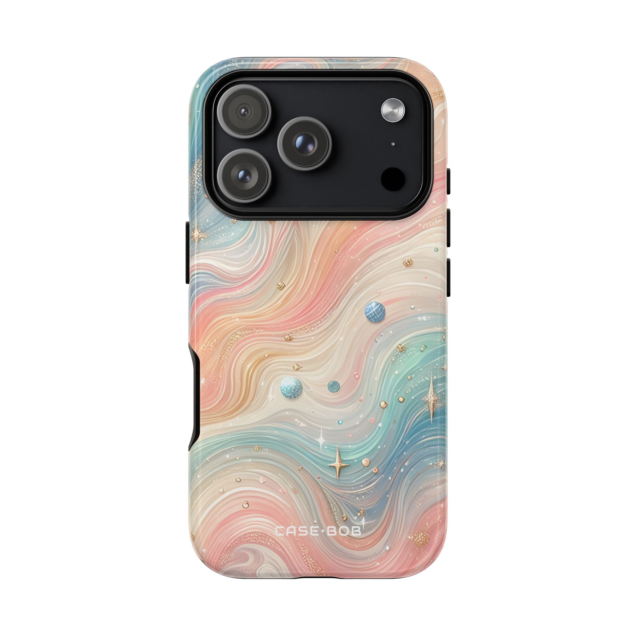 Iridescent Swirls iPhone 17 Pro Case - Tough - CASE•BOB
