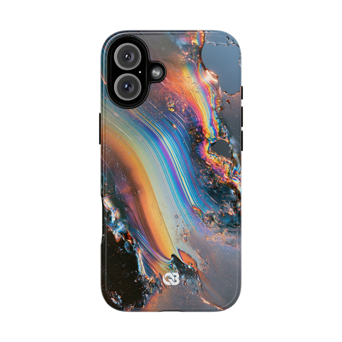Prismatic Aura Flow · Tough Phone Case for iPhone · Blue