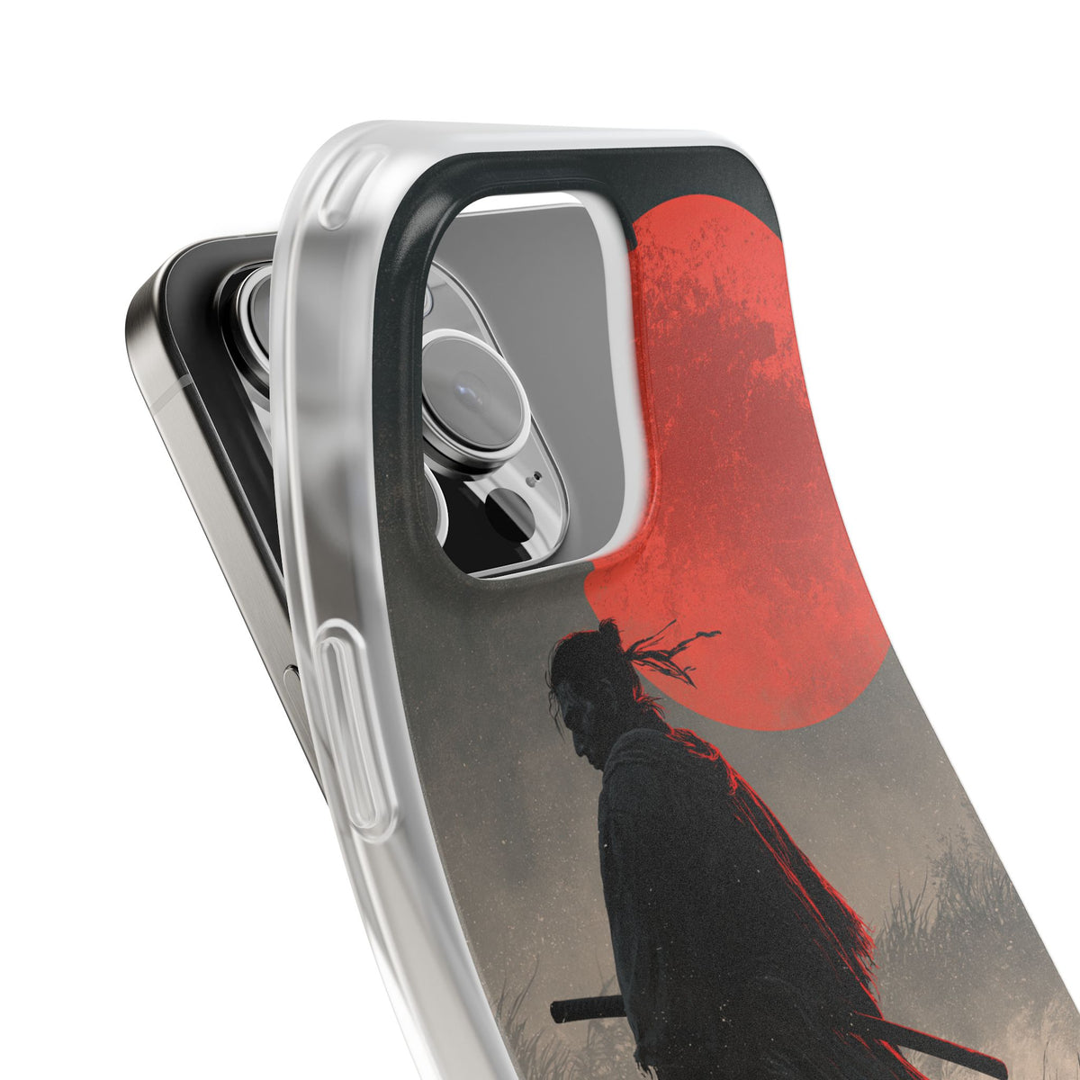 Crimson Moon Ronin · Lite Phone Case for iPhone · Black