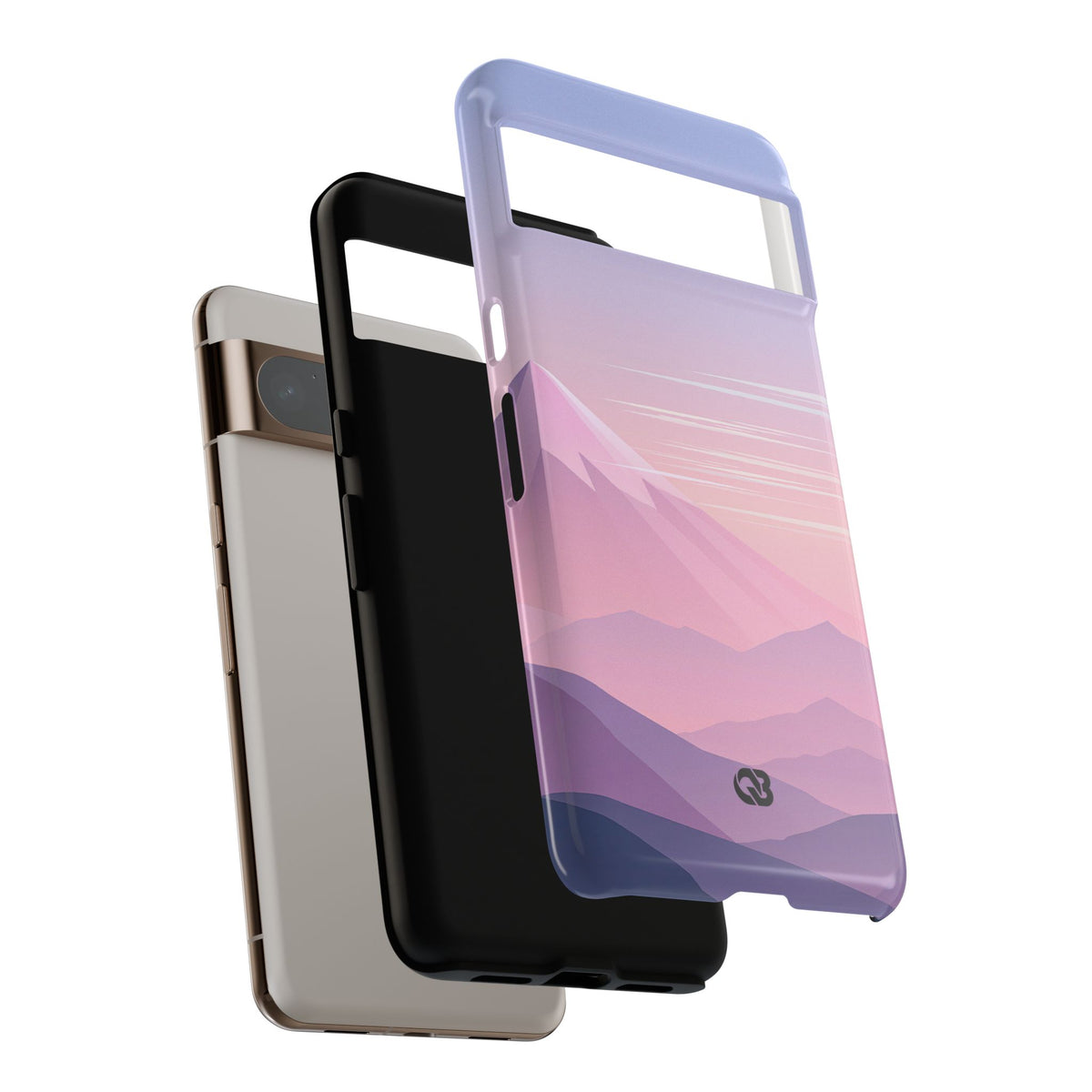 Alpine Twilight · Tough Phone Case for Pixel · Pink
