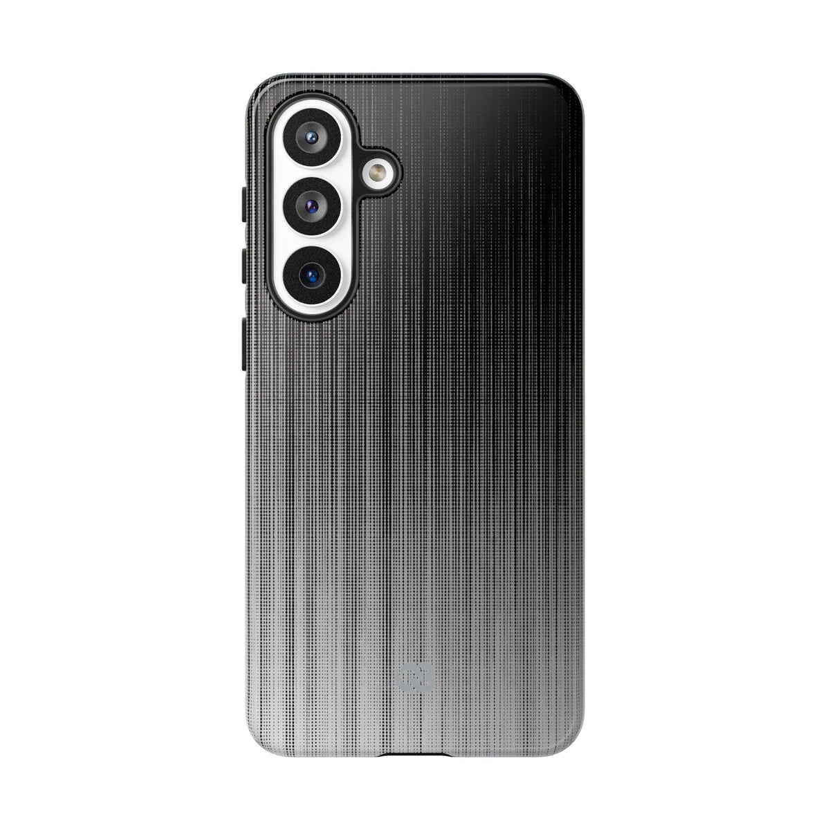 Grey Tough Phone Case for Samsung - Static Vertical Dither