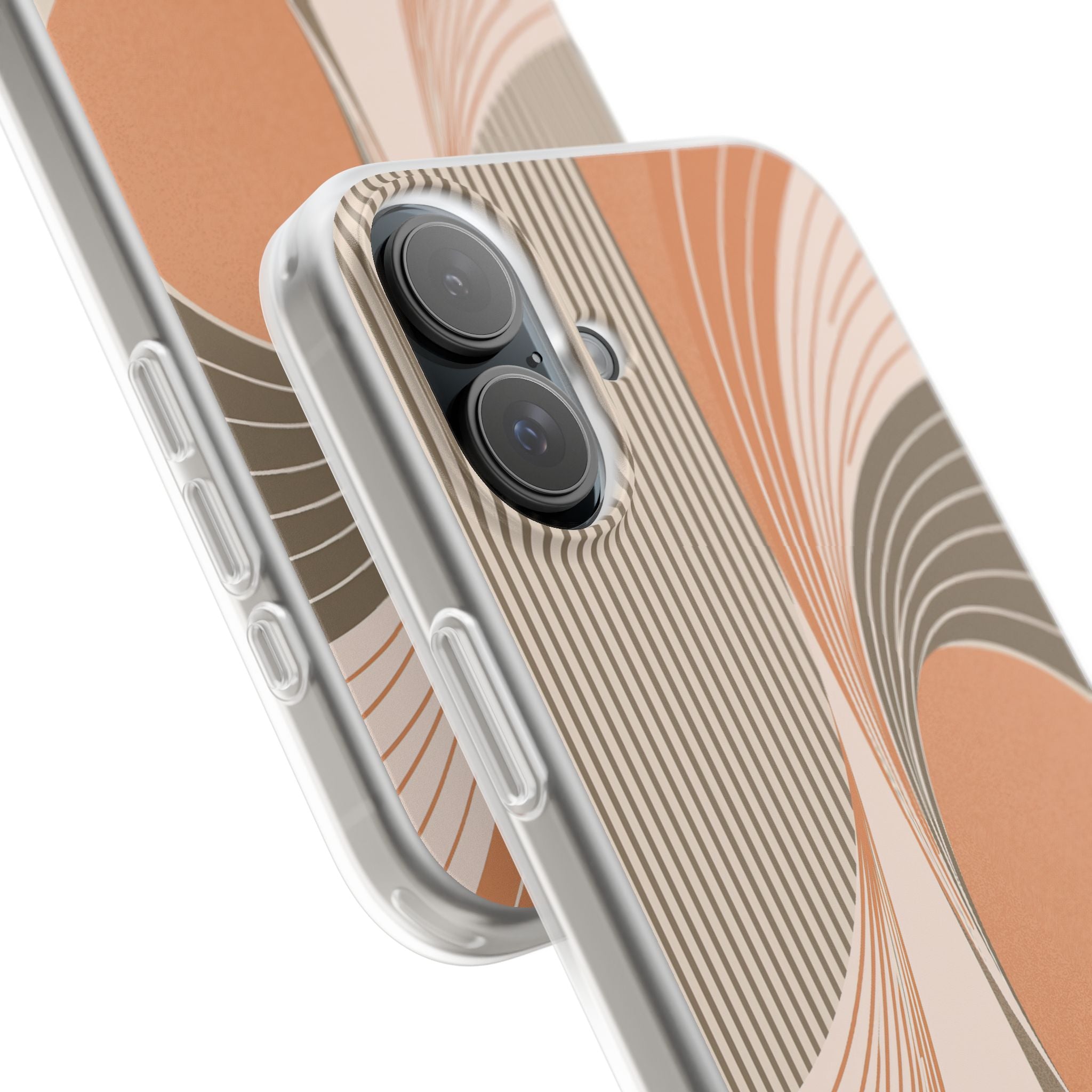 Orange Lite Phone Case for iPhone - Desert Arc Horizon