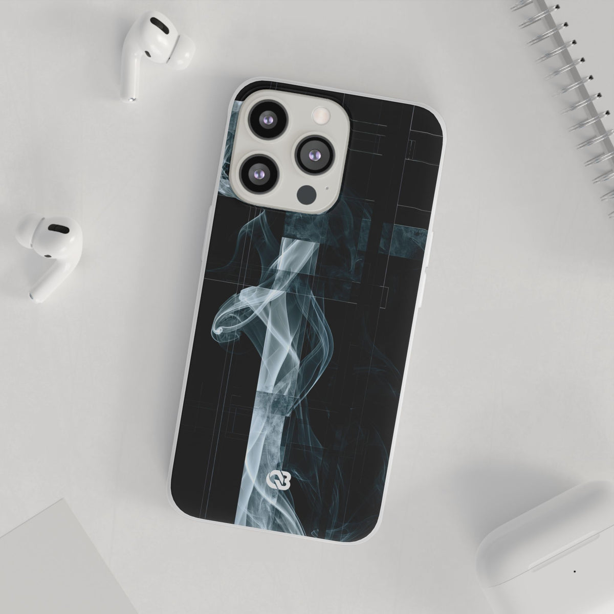 Fractured Smoke · Lite Phone Case for iPhone · Black