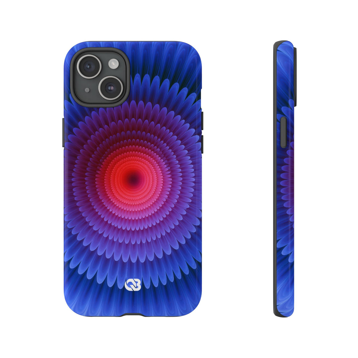 Radial Spectrum Bloom · Tough Phone Case for iPhone · Blue