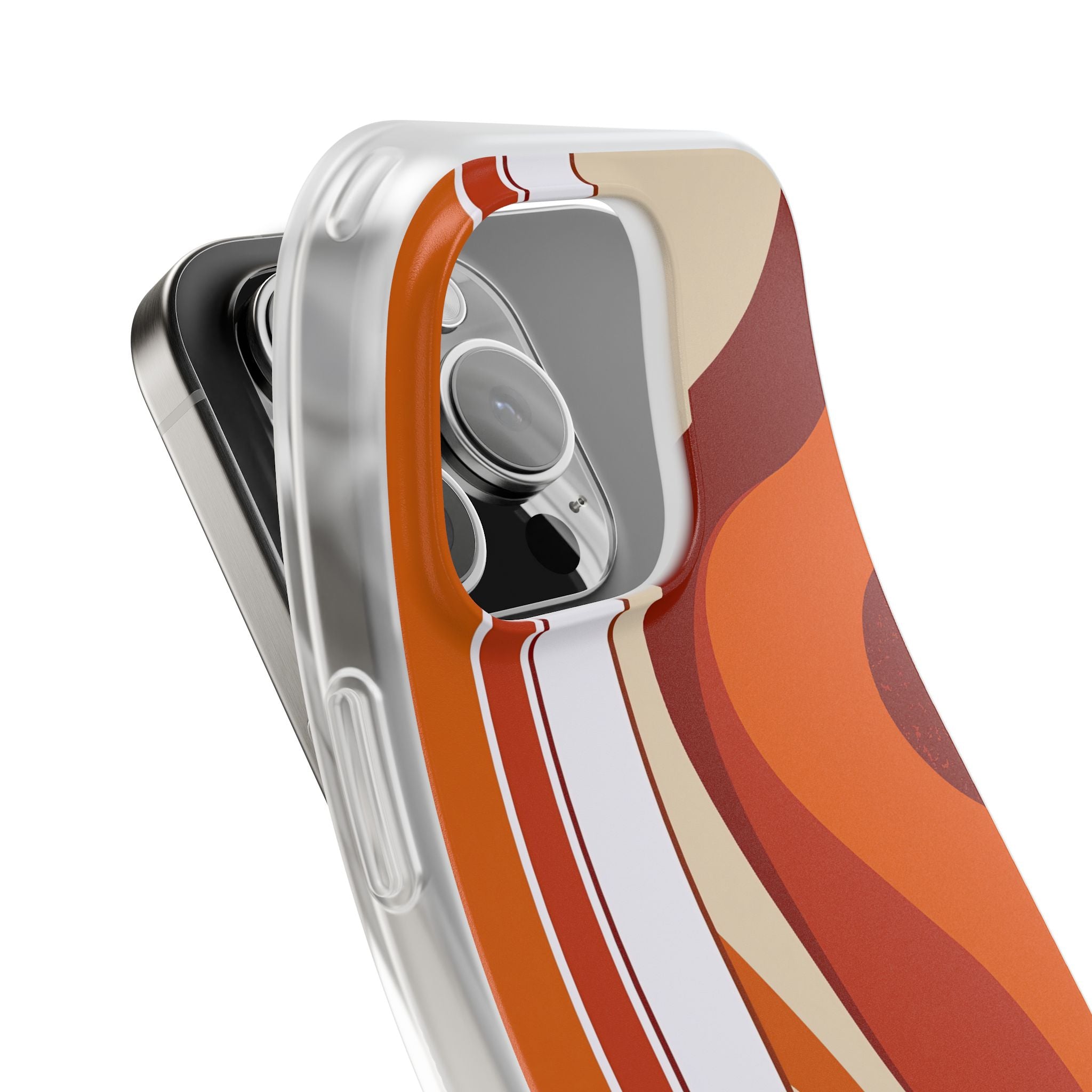 Orange Lite Phone Case for iPhone - Terracotta Metro Line