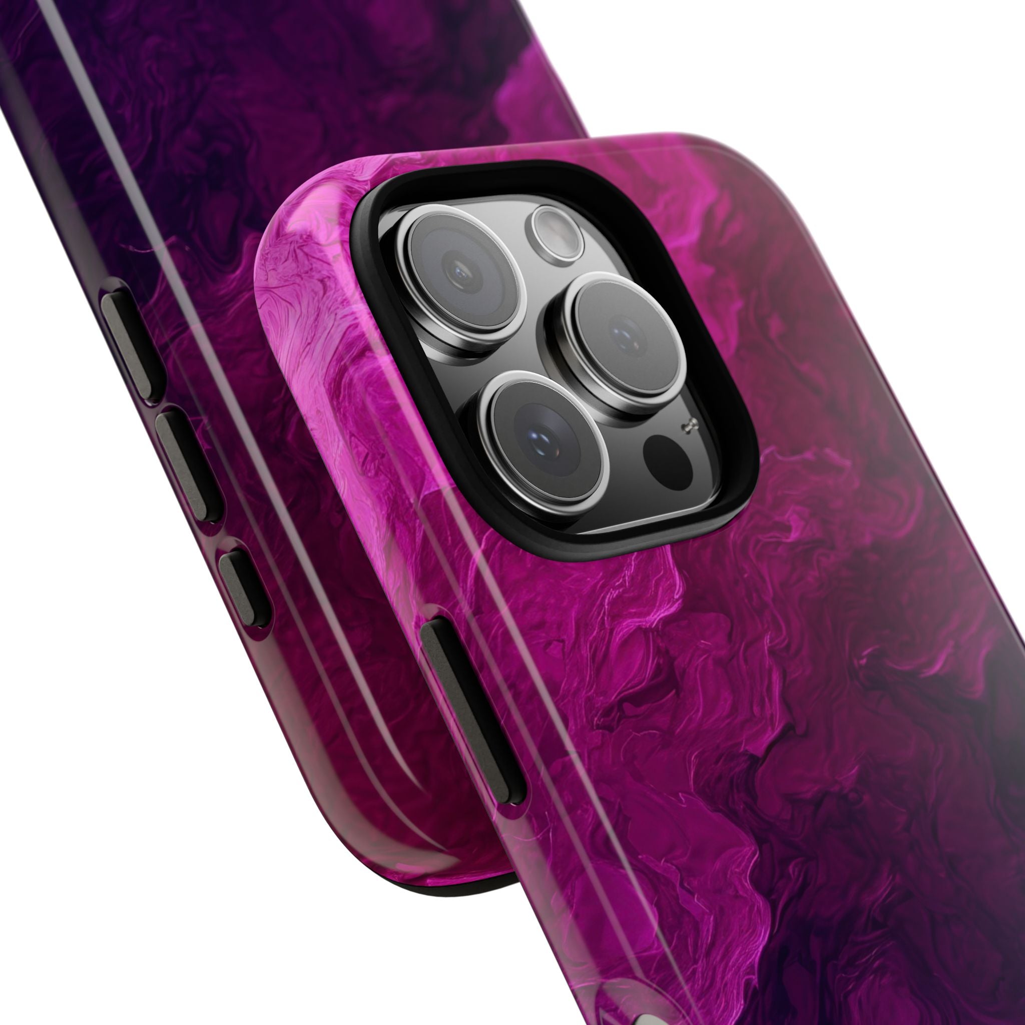 Marbled Swirl Purple iPhone 16 Pro Case - Tough