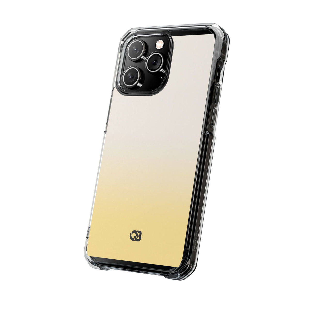 Solar Cream Ombre · Clear Impact Magnetic Phone Case for iPhone · Yellow