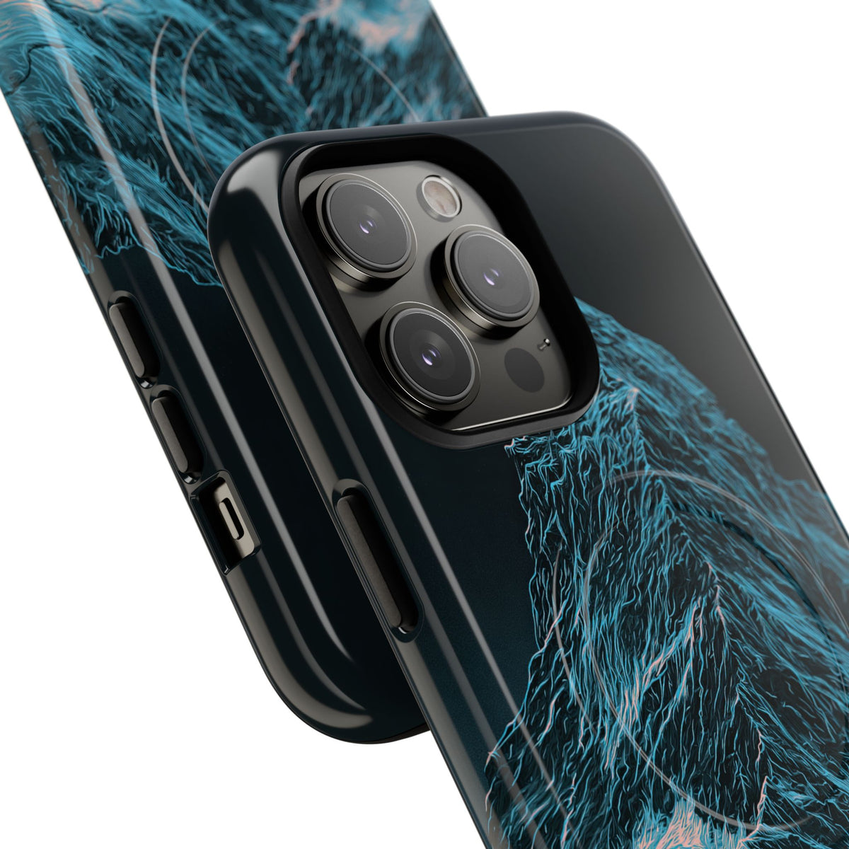 Glacial Alpine Peak · Tough 2.0 Magnetic Phone Case for iPhone · Blue
