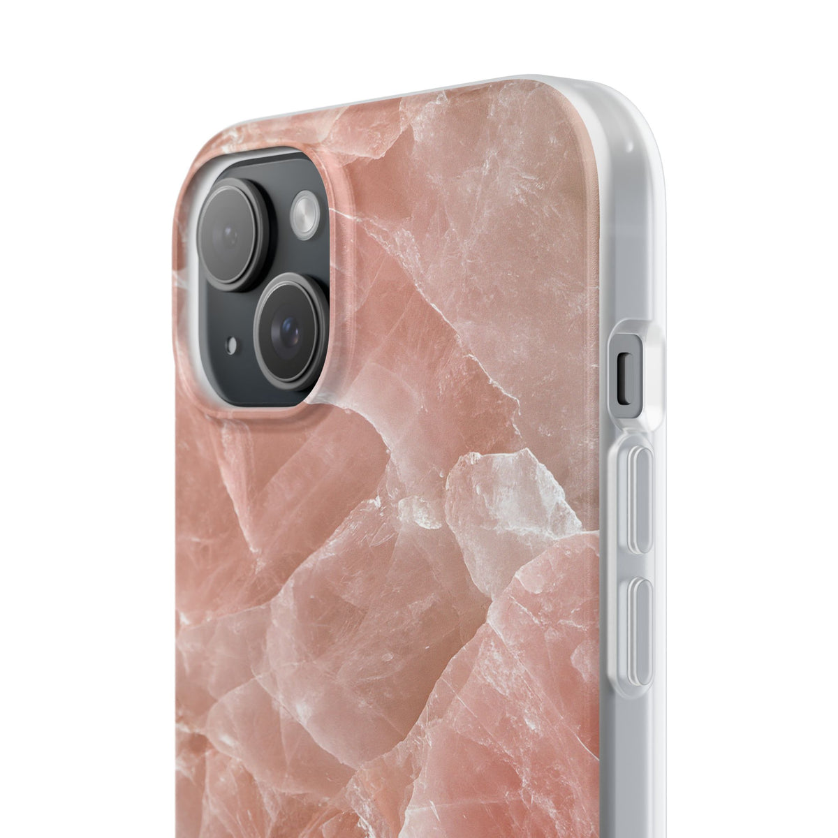 Rose Quartz Facet · Lite Phone Case for iPhone · Pink