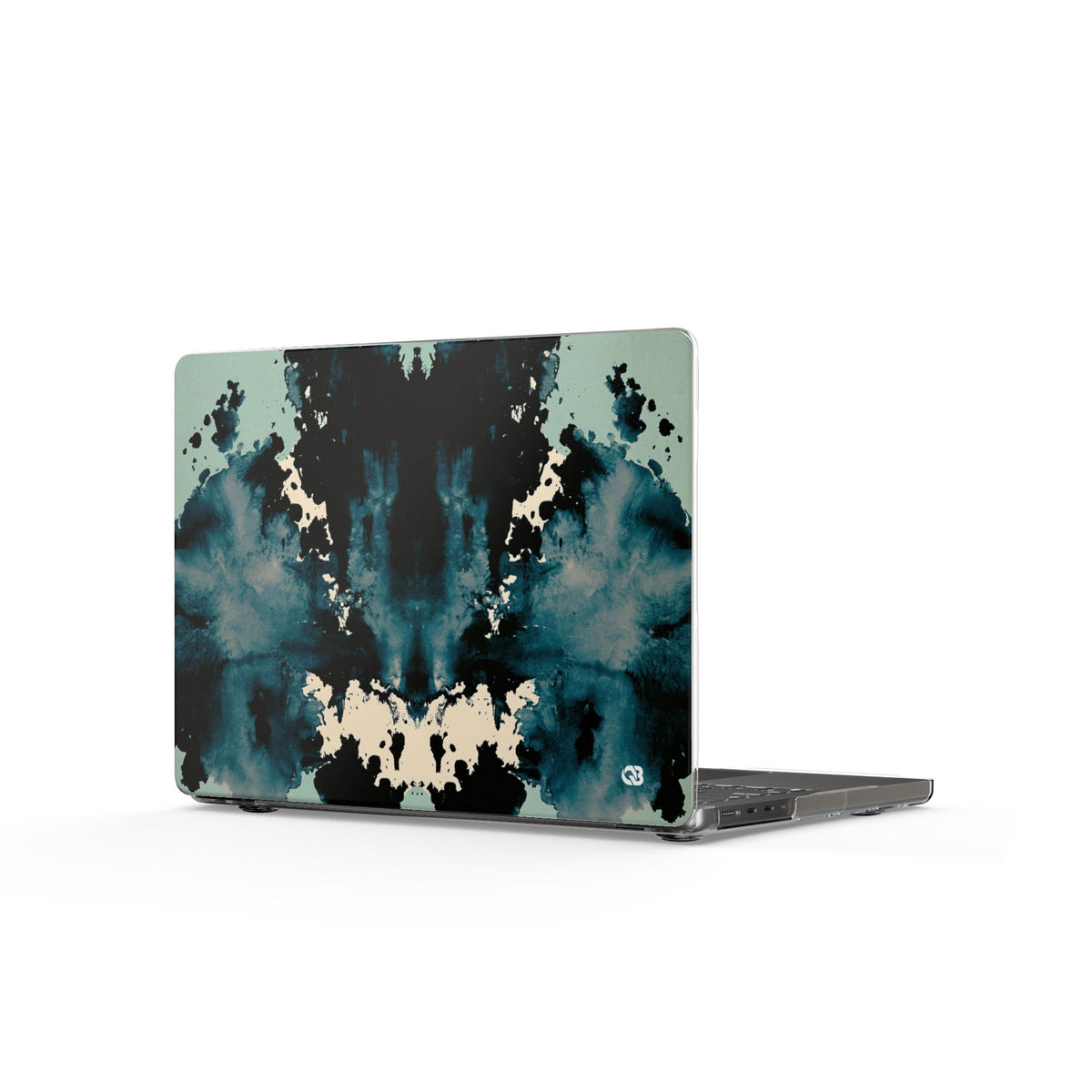 Rorschach Ink Void · Clear Hard Case for MacBook · Black