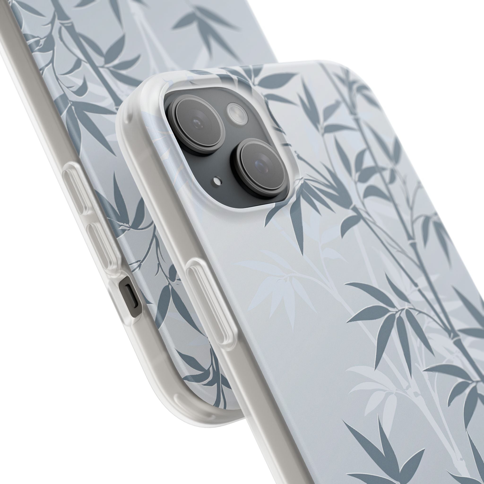 Blue Lite Phone Case for iPhone - Slate Bamboo Shadow