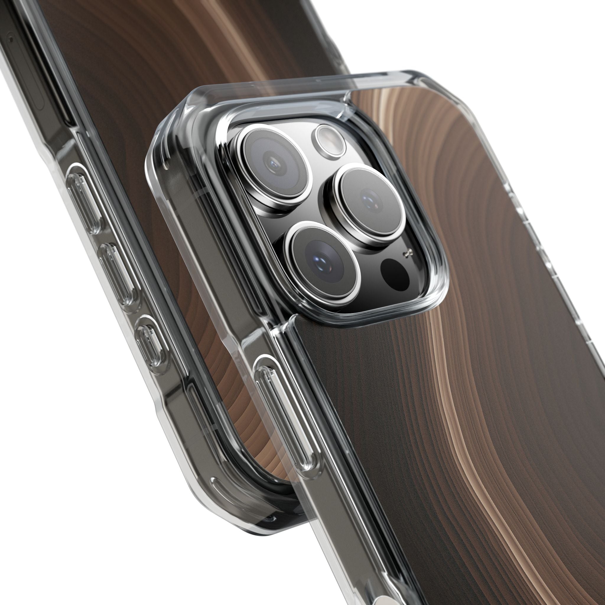 Brown Impact MagSafe Phone Case for iPhone - Bronzed Canyon Relief