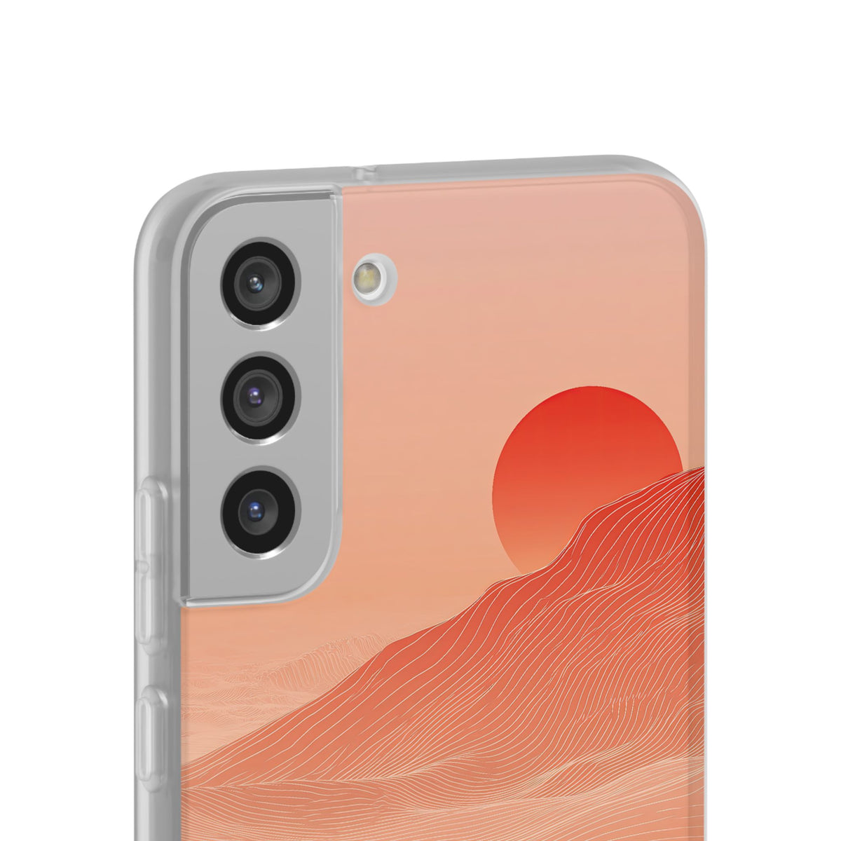 Red Lite Phone Case for Samsung - Crimson Ridge Lines