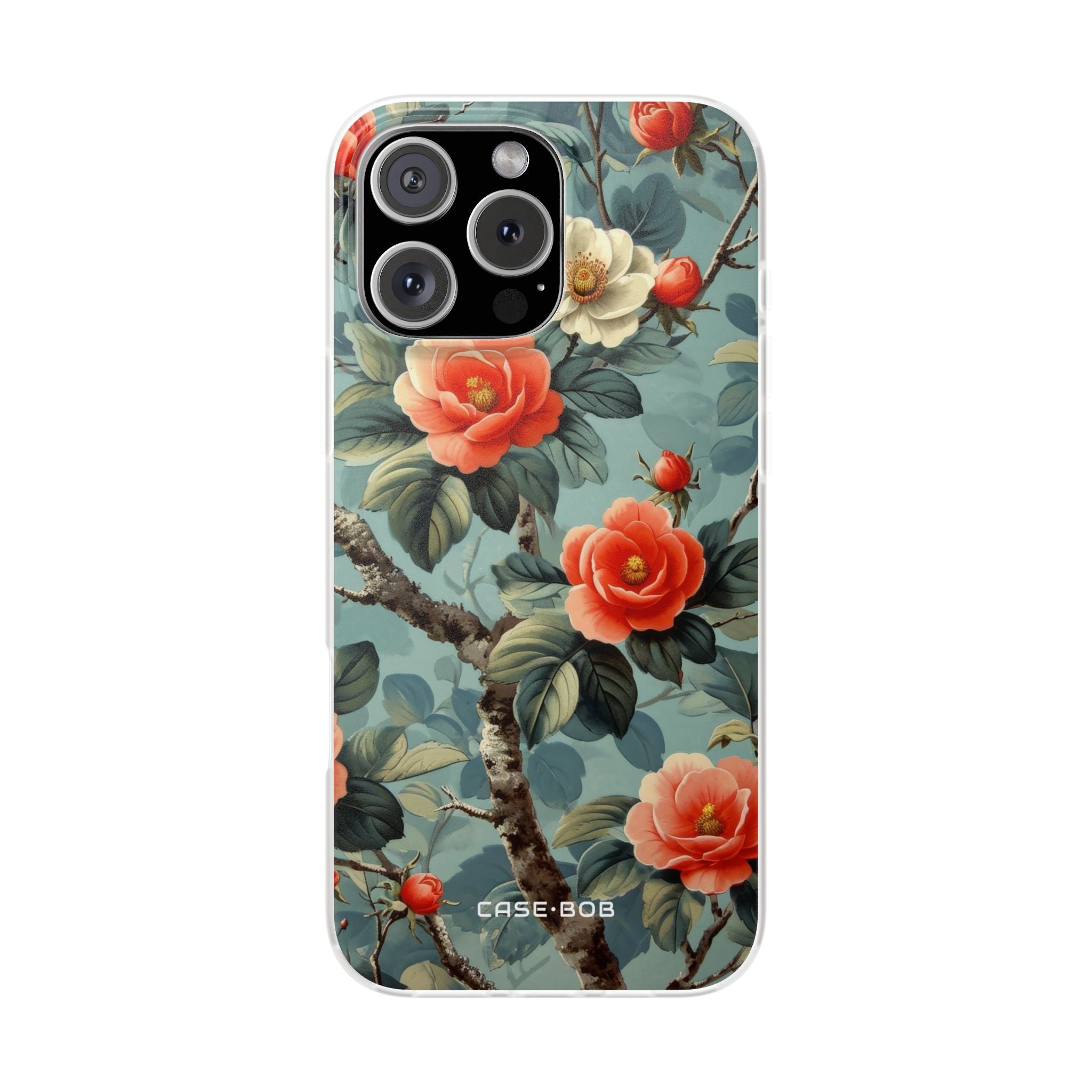 Coral Bloom iPhone 16 Pro Max Cover - Blød