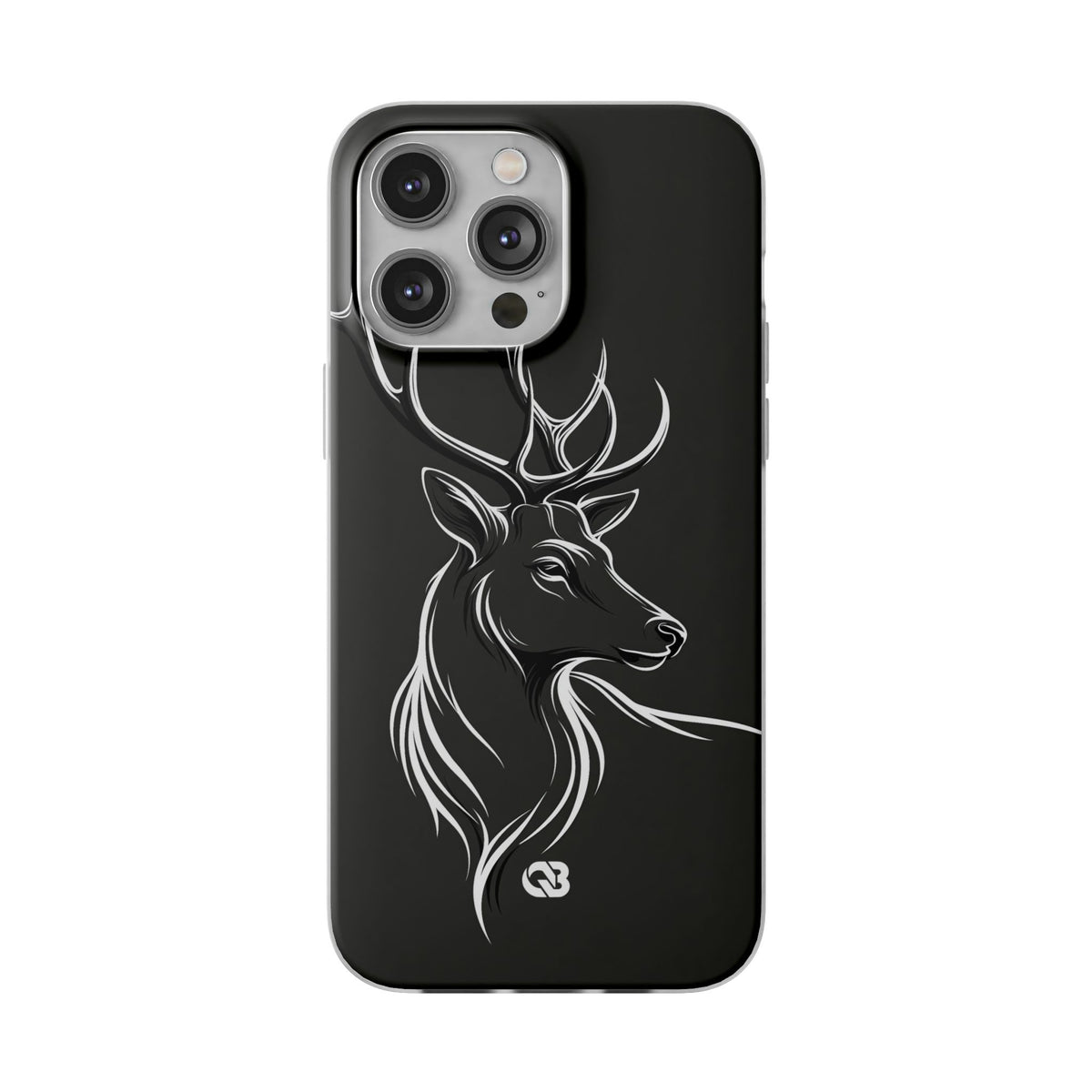 Nordic Stag Contour · Lite Phone Case for iPhone · Grey