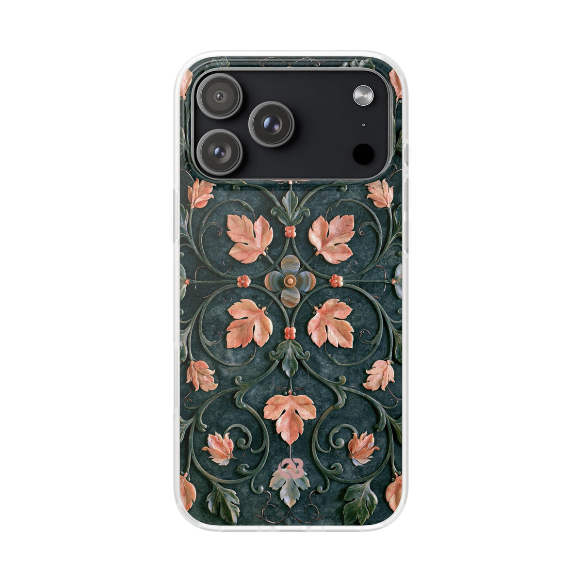 Florentine Rose Arabesque · Lite Phone Case for iPhone · Green