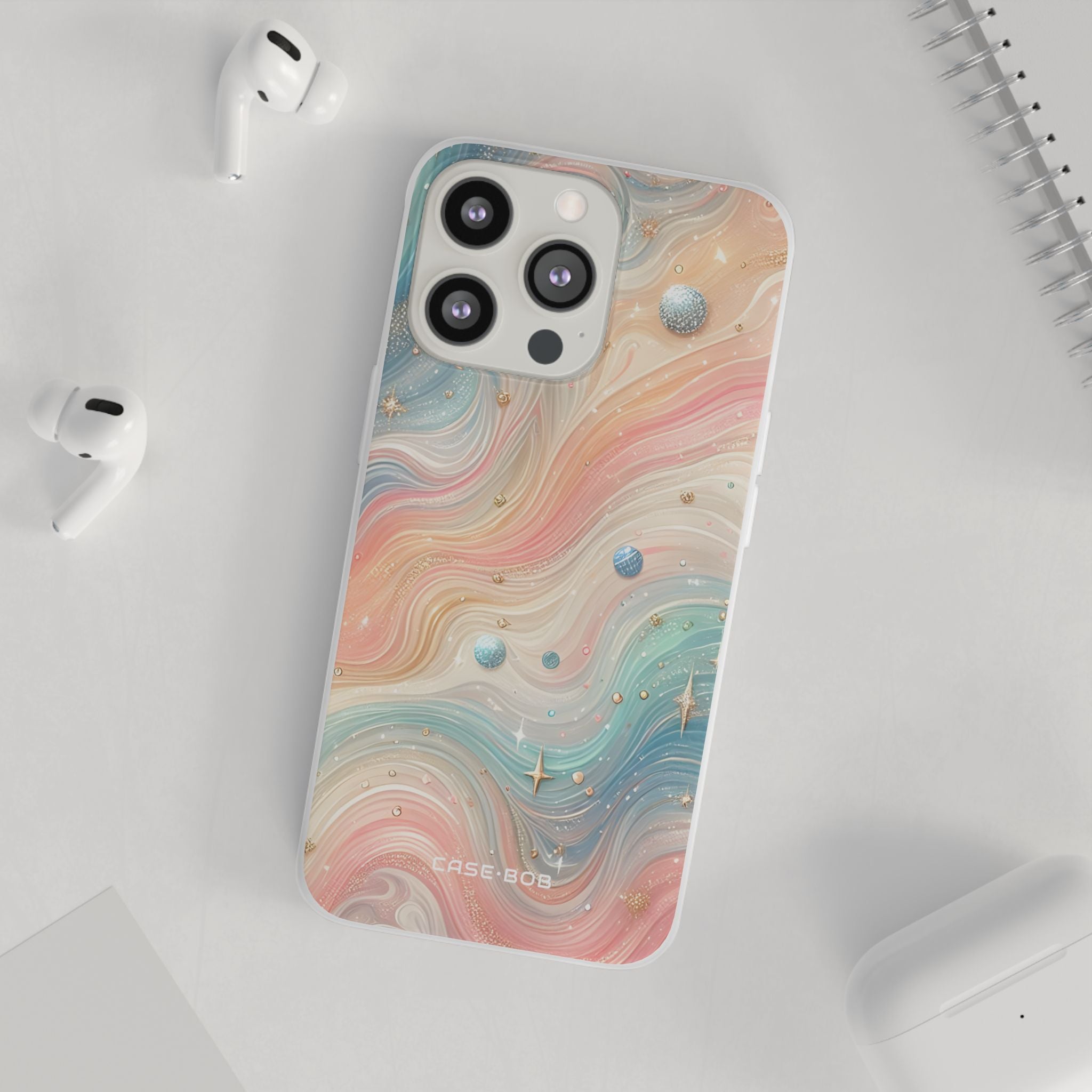 Iridescent Swirls iPhone 13 Pro - Mjuk