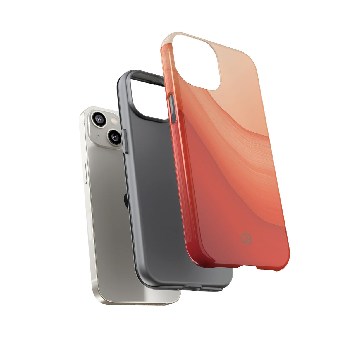 Terracotta Flow · Tough Phone Case for iPhone · Orange