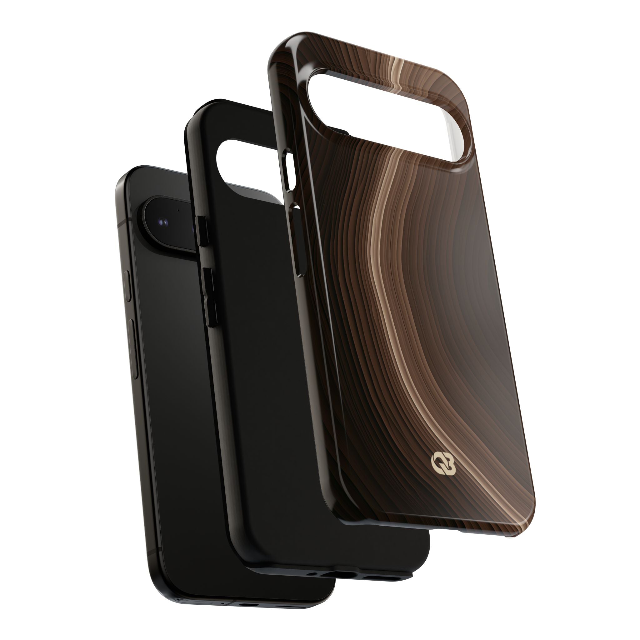 Brown Tough Phone Case for Google Pixel - Bronzed Canyon Relief