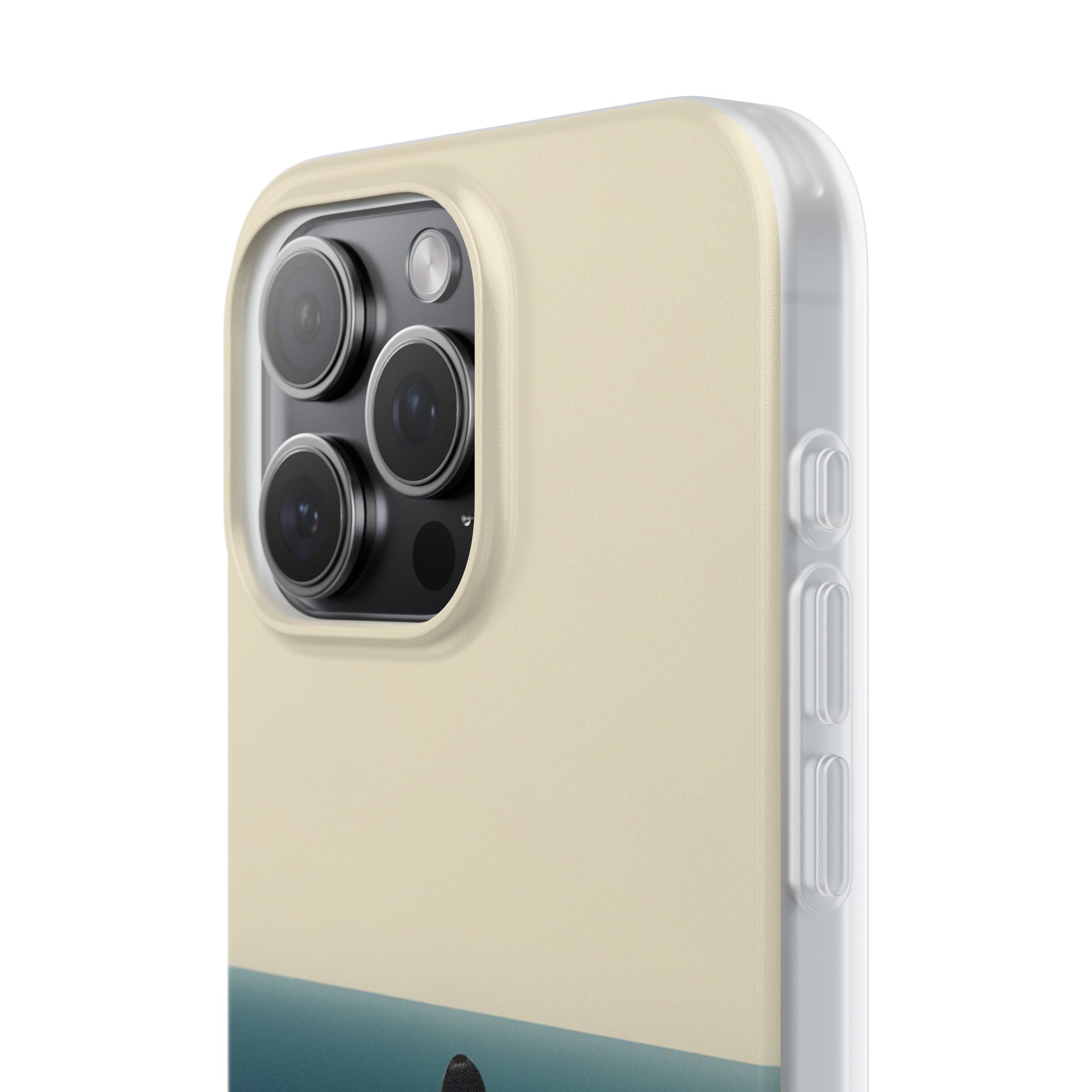 Solitary Blue Horizon · Soft Coque de téléphone pour iPhone