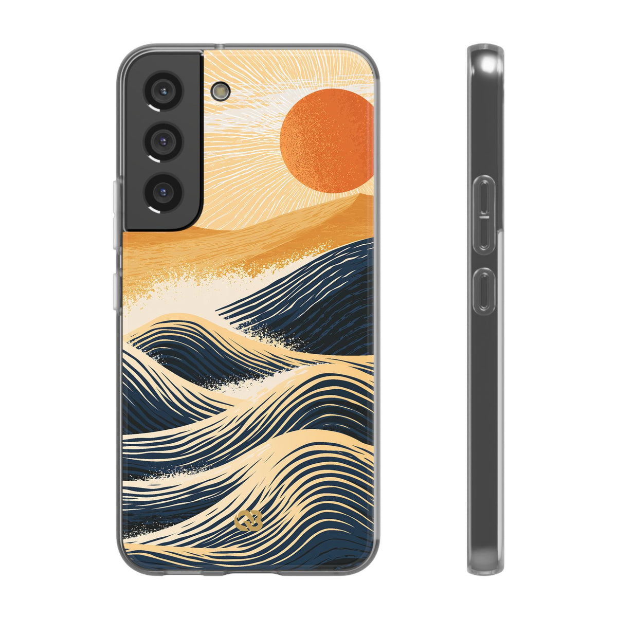 Blue Lite Phone Case for Samsung - Kyoto Cresting Tide