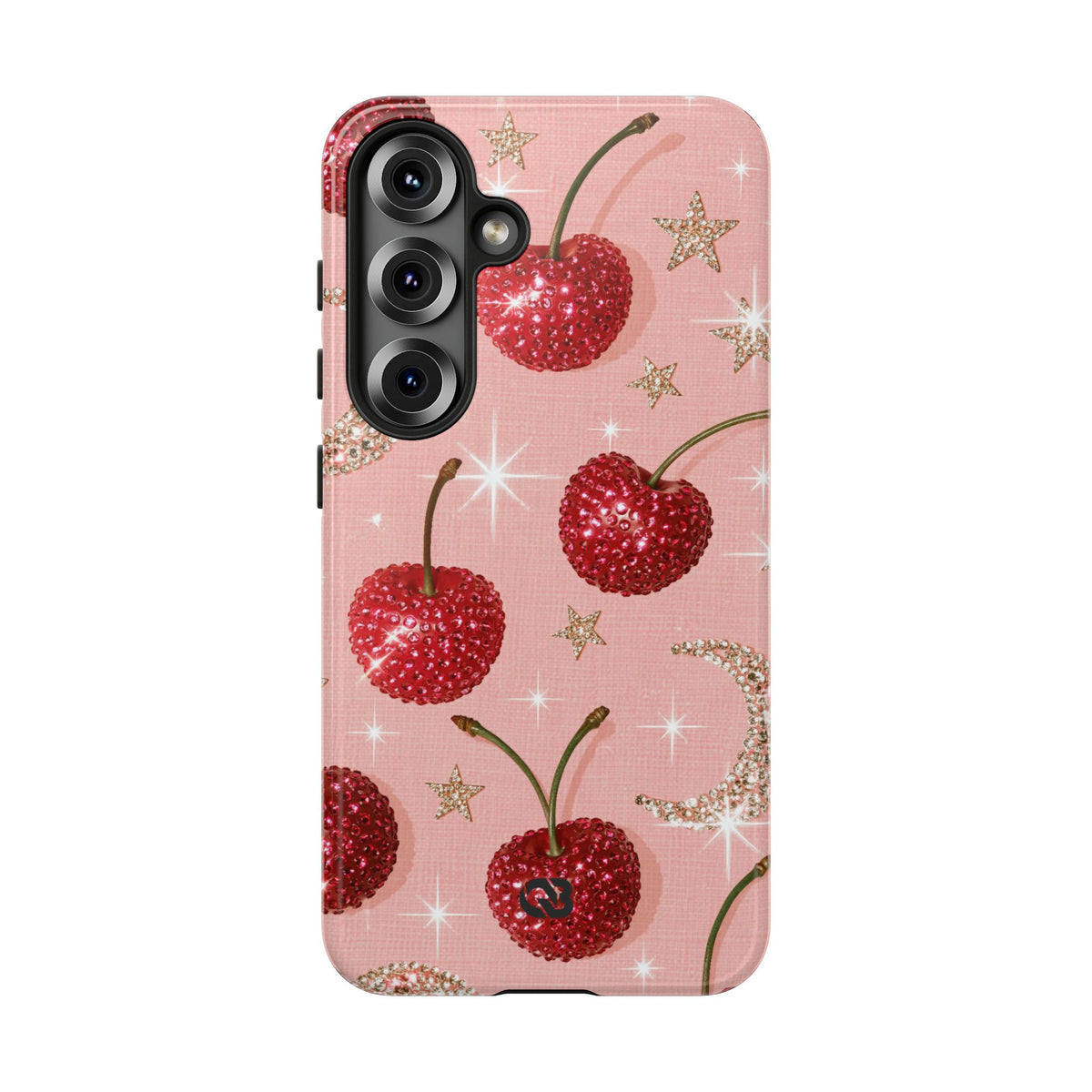 Bedazzled Ruby Cherries · Tough Phone Case for Samsung · Pink