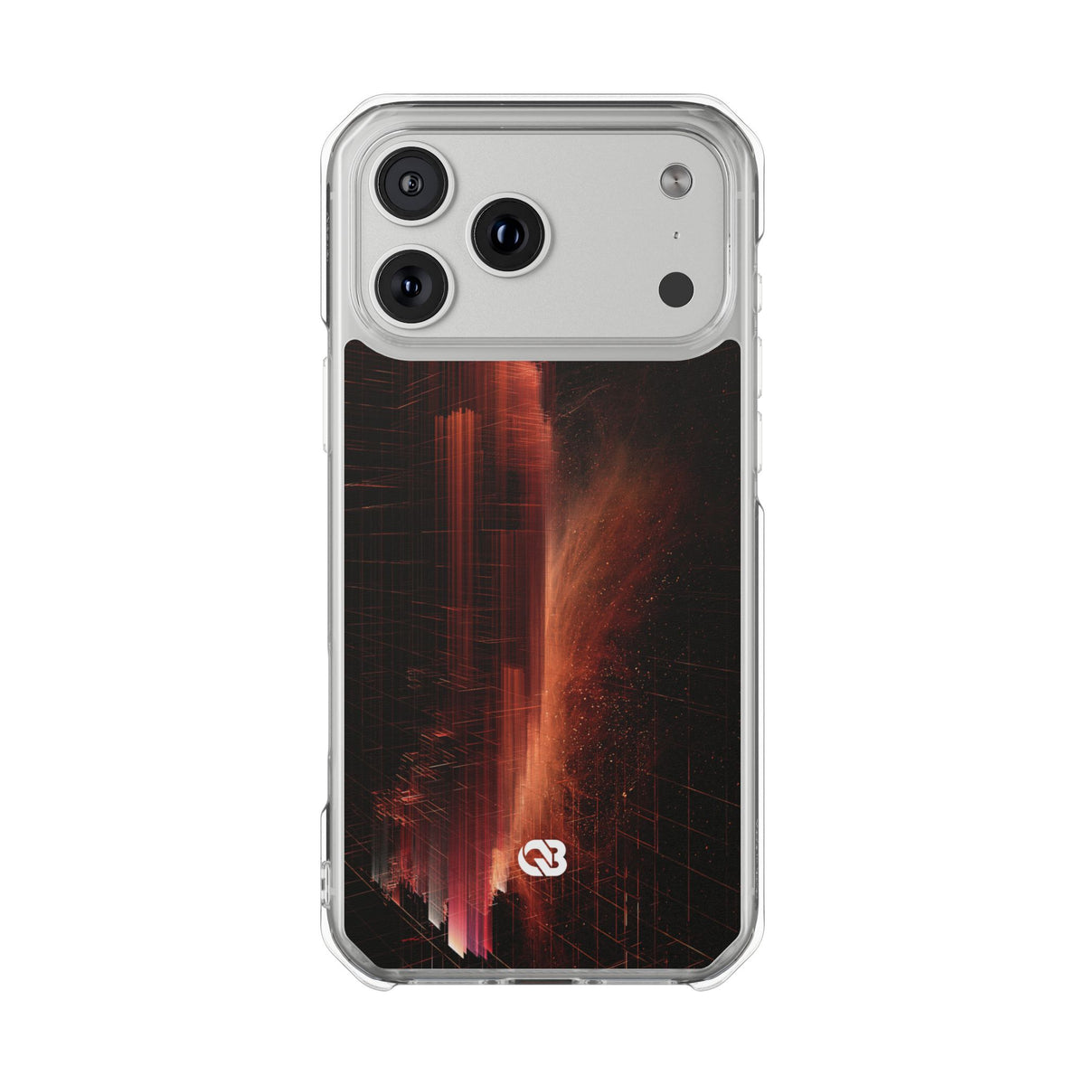 Luminous Monolith · Clear Impact Magnetic Phone Case for iPhone · Black