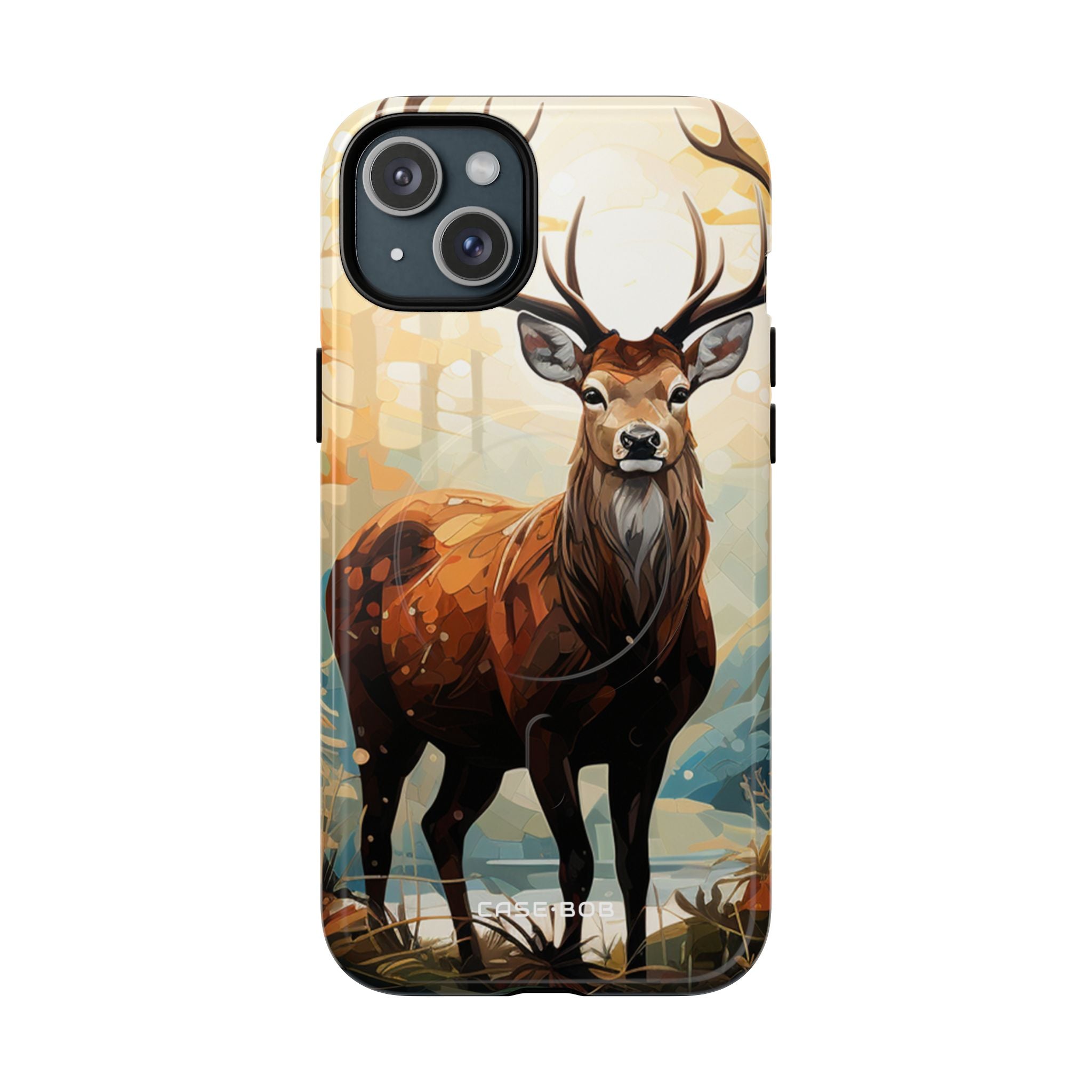 Glowing Stag iPhone 15 Plus Case - Tough+ - CASE•BOB